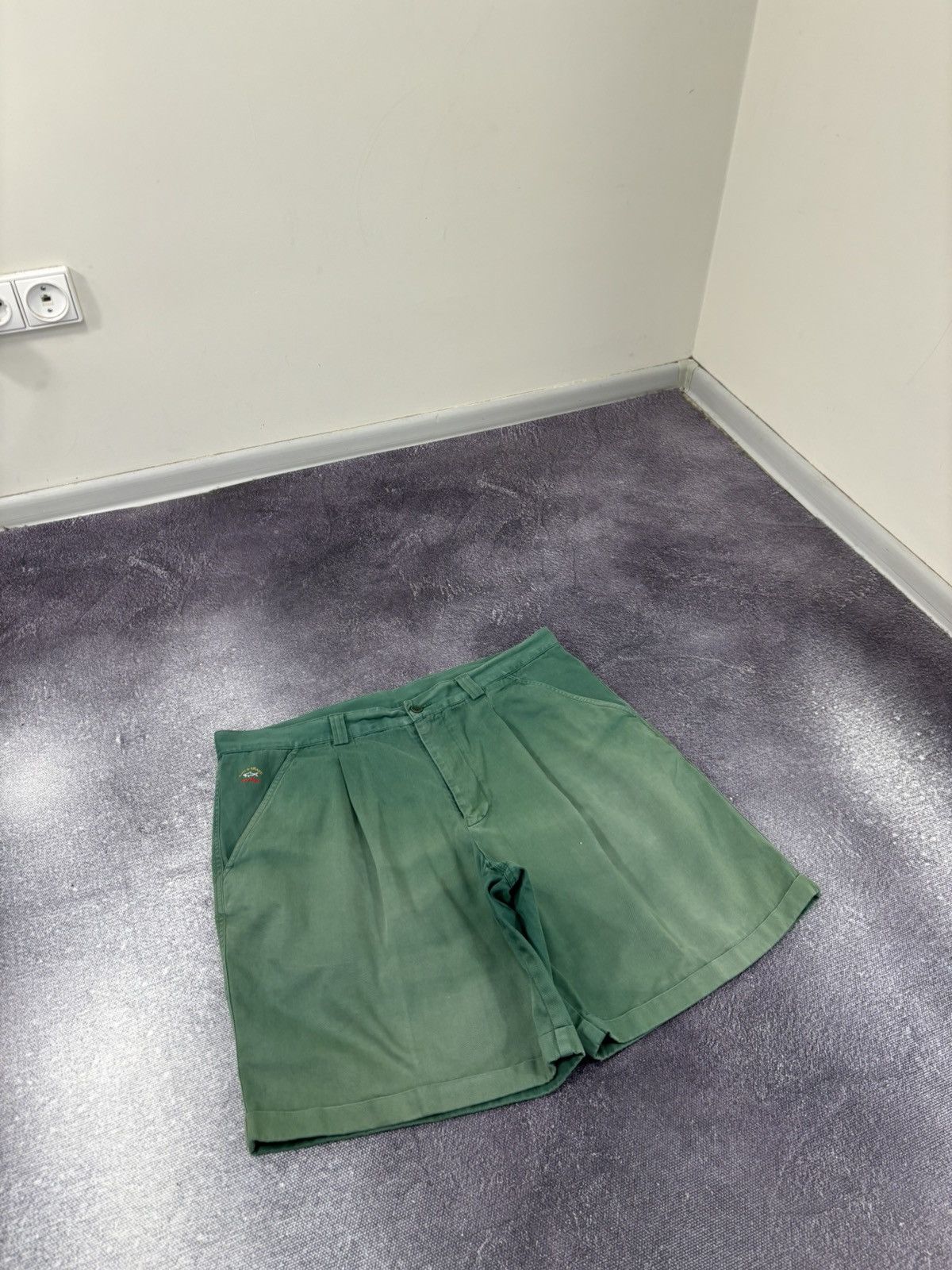 Paul & Shark Vintage Paul & Shark Yachting Men’s Faded Green Shorts Size US 40 / EU 56 - 3 Thumbnail