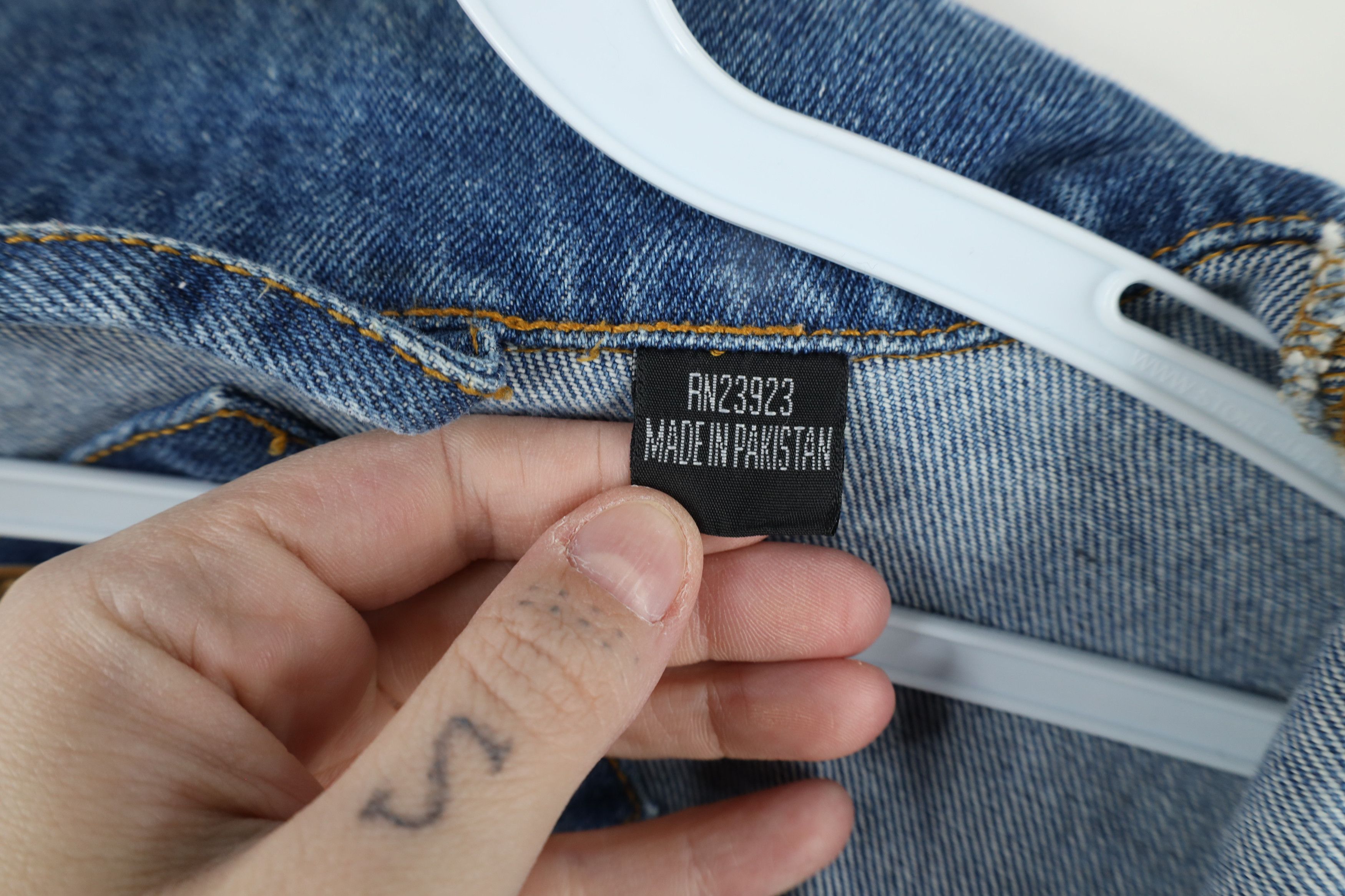 Vintage Vintage 90s Streetwear Denim Jean Trucker Jacket Blue Cotton Size US XL / EU 56 / 4 - 10 Thumbnail