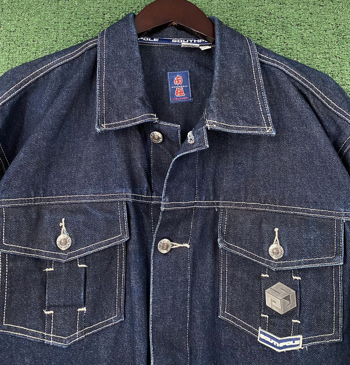 Southpole Rare Vintage 90’s South Pole Japanese Dragon Denim Jacket Size US XL / EU 56 / 4 - 8 Thumbnail