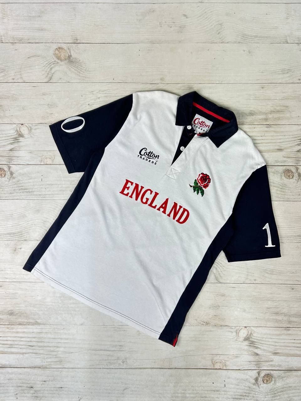 Cotton Traders Cotton Traders England Union Rugby Polo Shirt Size US L / EU 52-54 / 3 - 1 Thumbnail