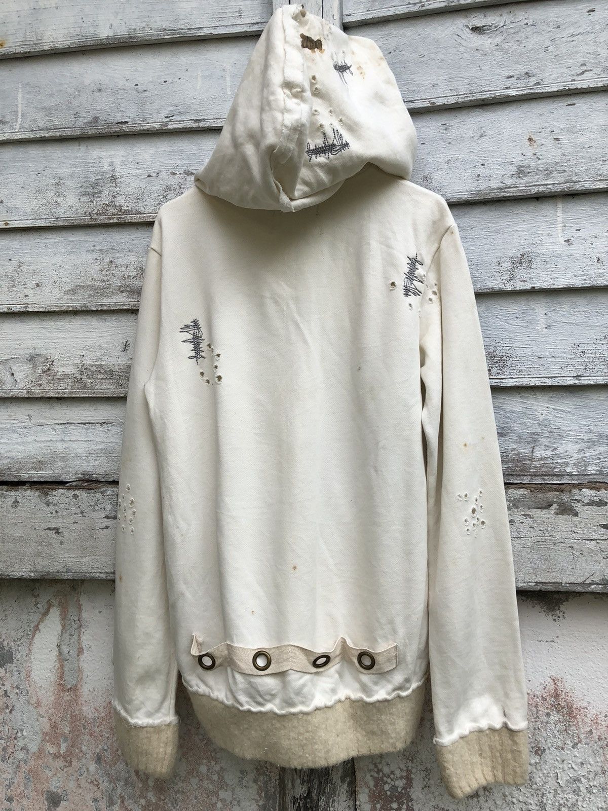 Hysteric Glamour × If Six Was Nine × Japanese Brand SABOTAGE TRASH DISTRESSED HOODIE LIKE N(NINE) Size US M / EU 48-50 / 2 - 4 Thumbnail