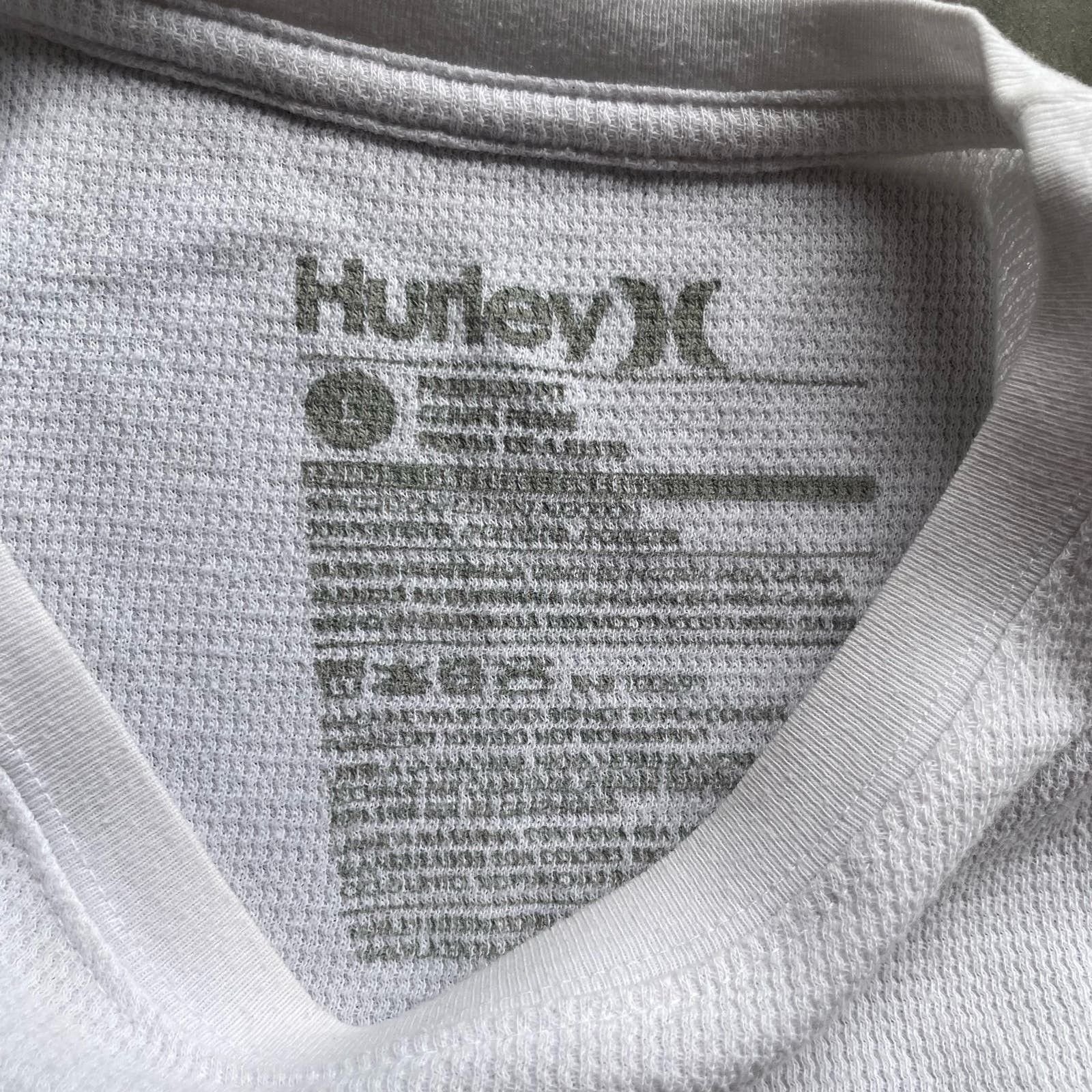 Vintage Y2K HURLEY WHITE THERMAL LONGSLEEVE SHIRT LARGE Size US L / EU 52-54 / 3 - 3 Thumbnail