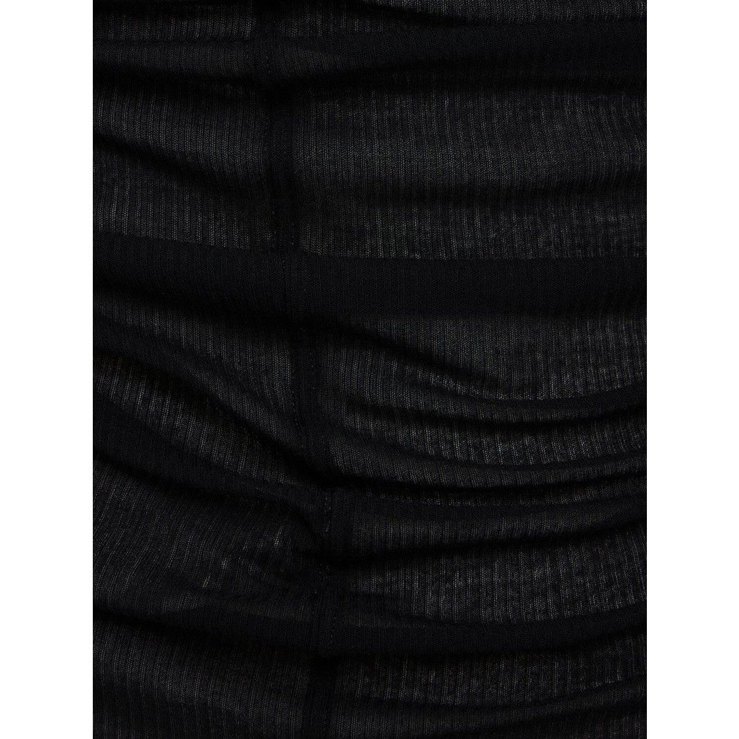Rick Owens RICK OWENS Basic Rib Black Viscose Bland Tank Top New & Auth Size US M / EU 48-50 / 2 - 2 Thumbnail