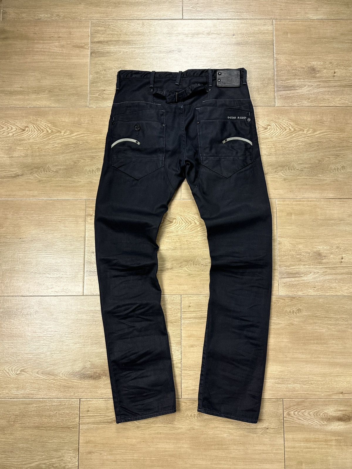 G-Star × Vintage Vintage Y2K G-Star Raw Waxed Denim Pants Size US 30 / EU 46 - 1 Thumbnail