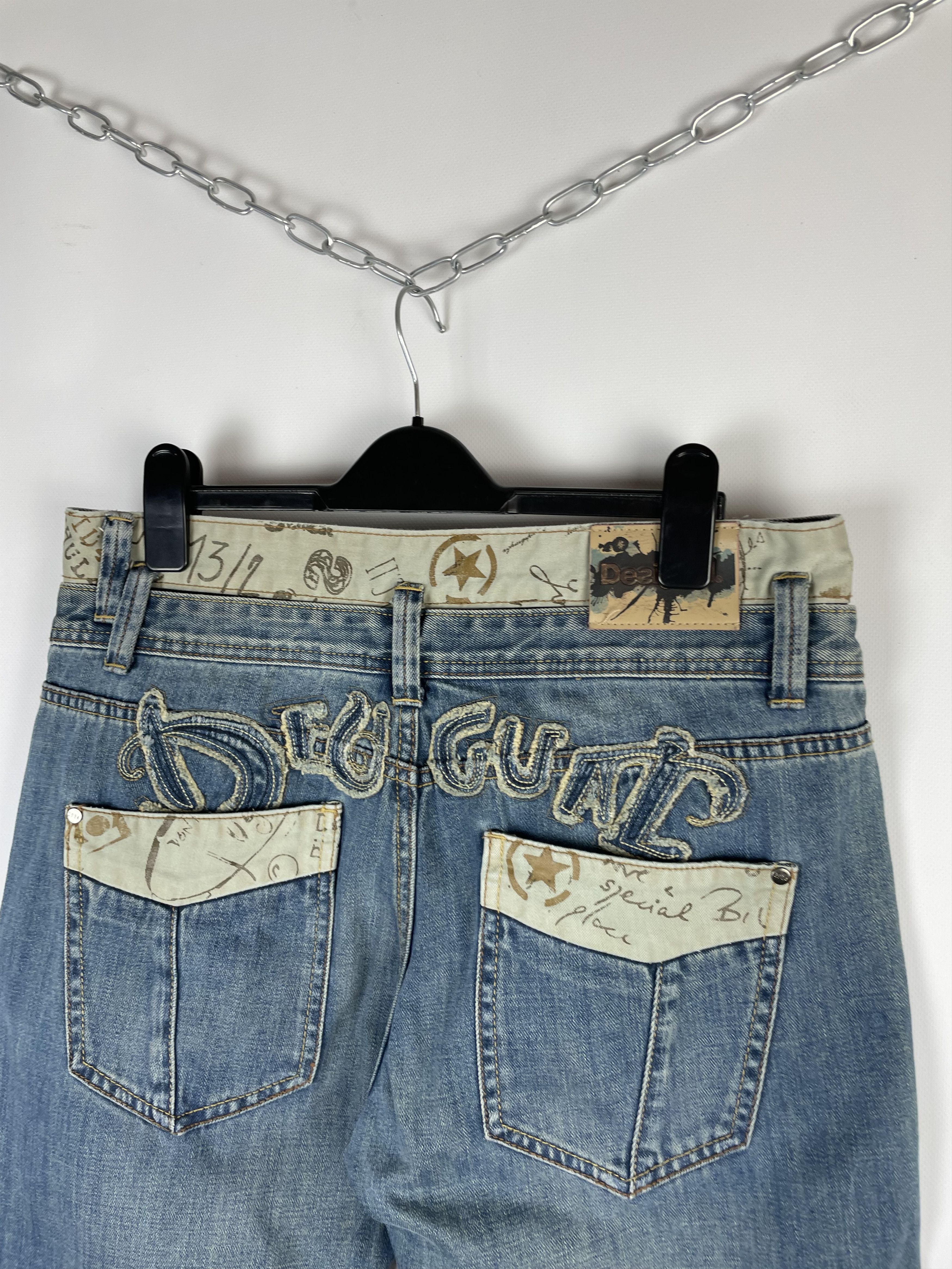 Desigual Vintage Desigual Big Logo Jeans Denim Pants Y2K 90s Size US 32 / EU 48 - 4 Thumbnail