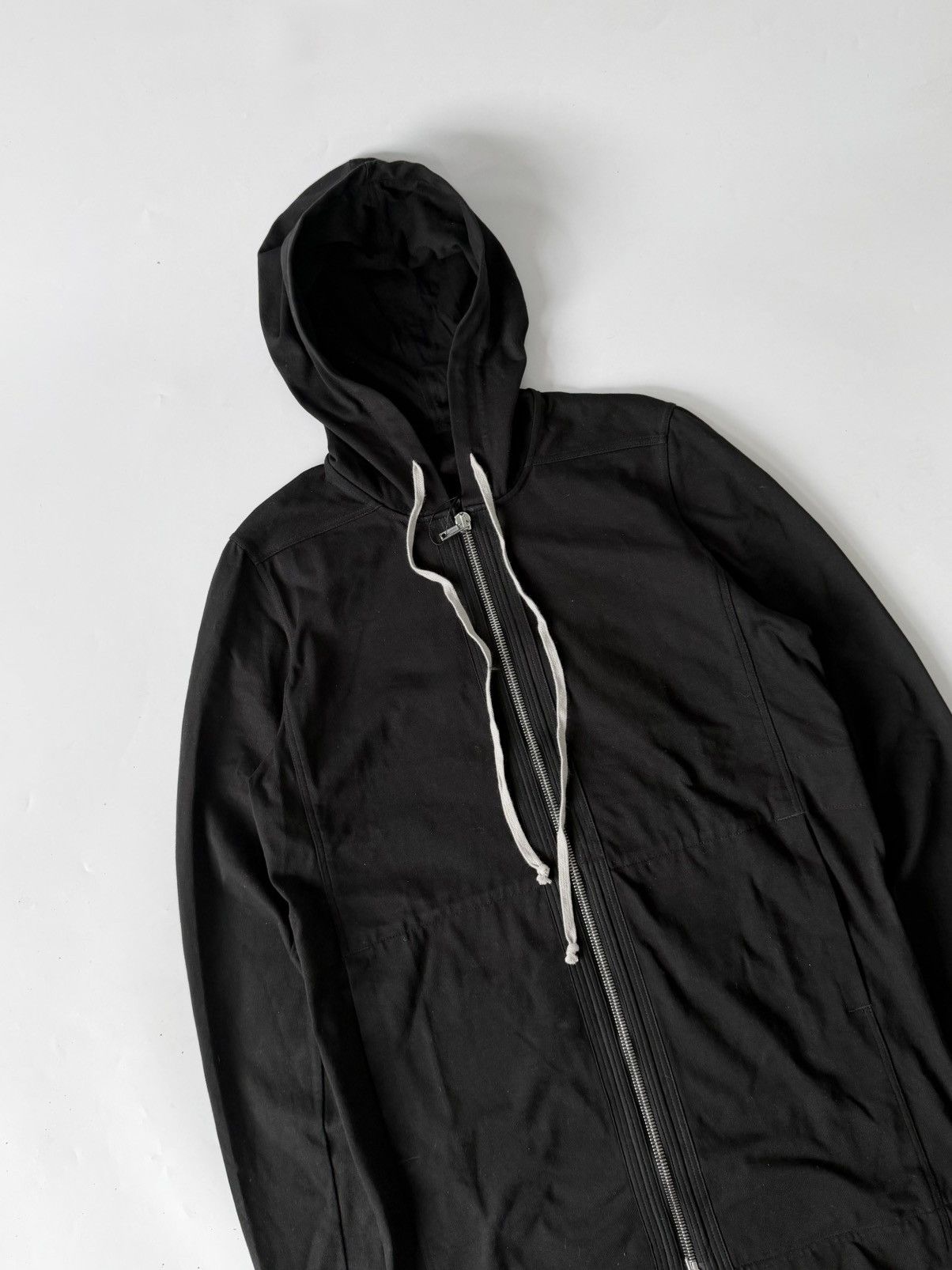 Rick Owens Rick Owens Black Mid-Length Wizard Hoodie Size US XS / EU 42 / 0 - 4 Thumbnail