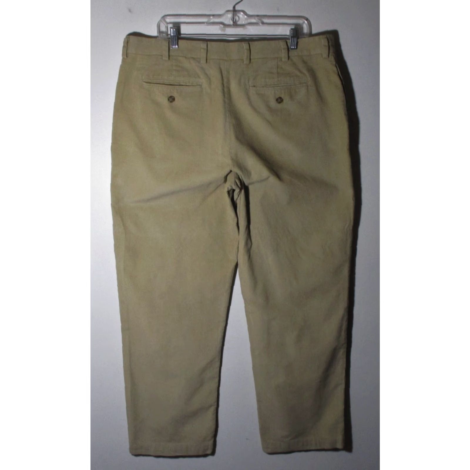 Vintage L.L. Bean Tan Corduroy Pants Men 38W 32L Straight Belt Loops Front Pockets 100% Cotton Regular Rise Mid Vintage No N/A Size US 38 / EU 54 - 3 Thumbnail
