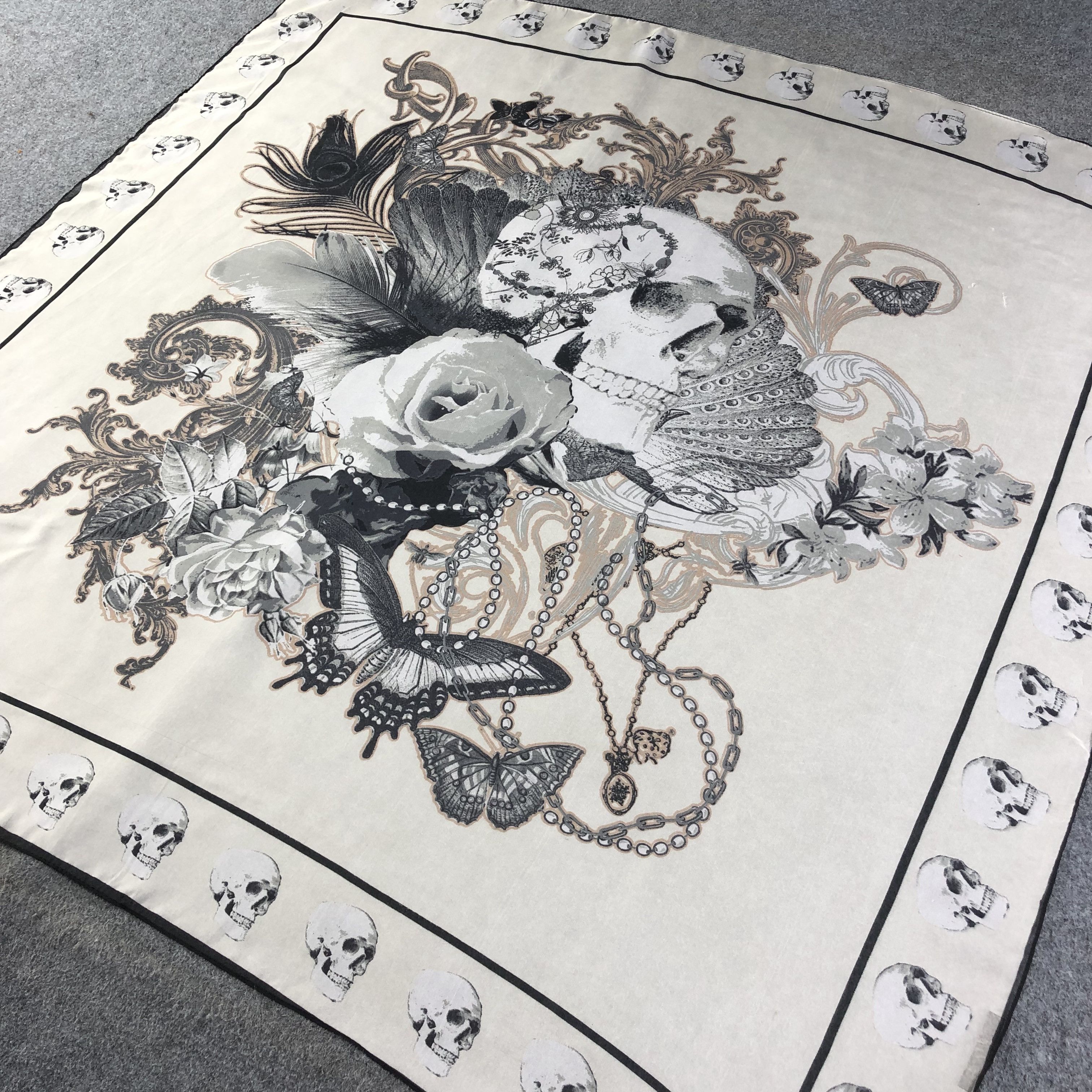 Topshop Topshop Skulls Scarf M434 Size ONE SIZE - 2 Thumbnail