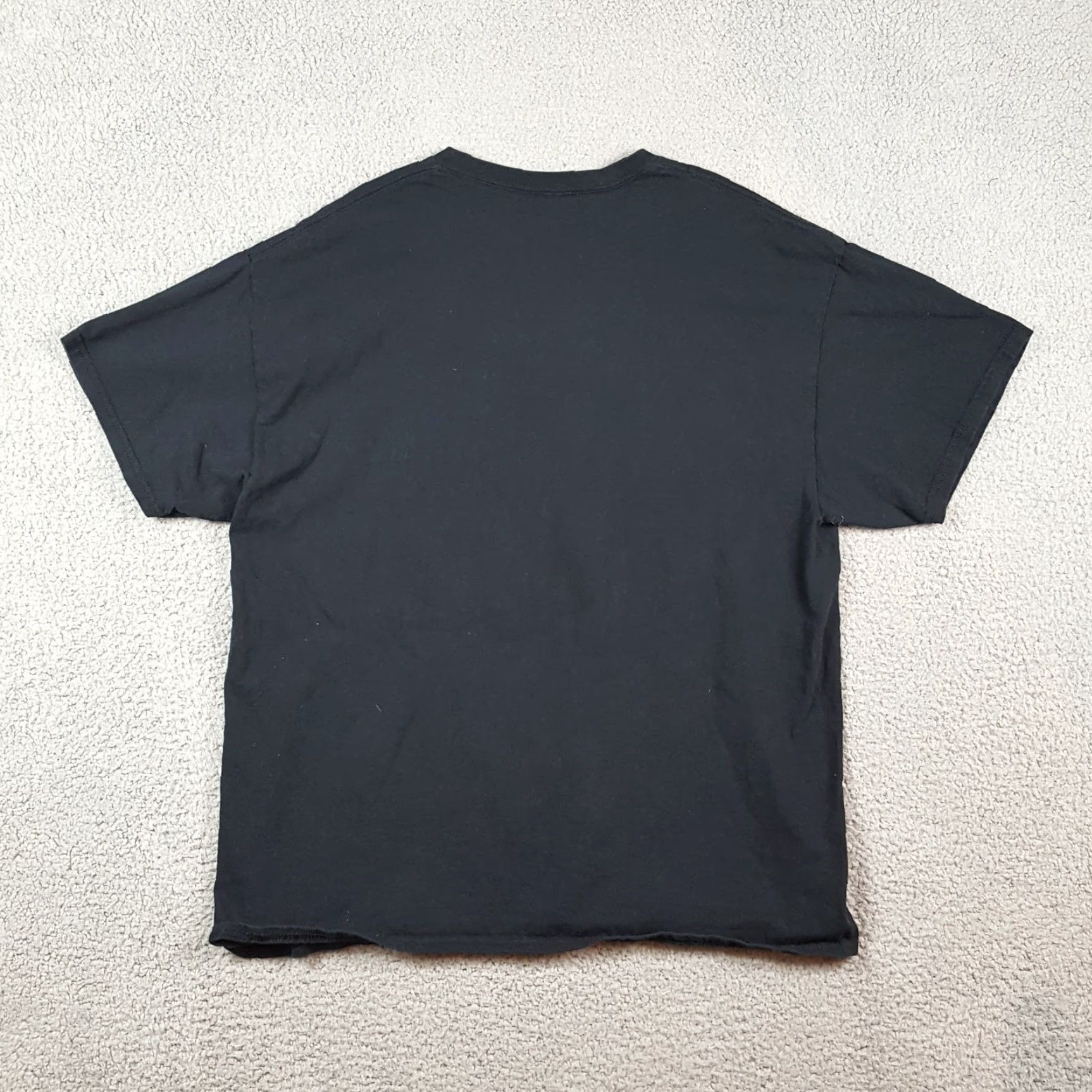 Vintage Vintage 90s Guitar Cartoon Comic Ad Men's XL T-Shirt Black Music Band Rock Retro Size US XL / EU 56 / 4 - 5 Thumbnail