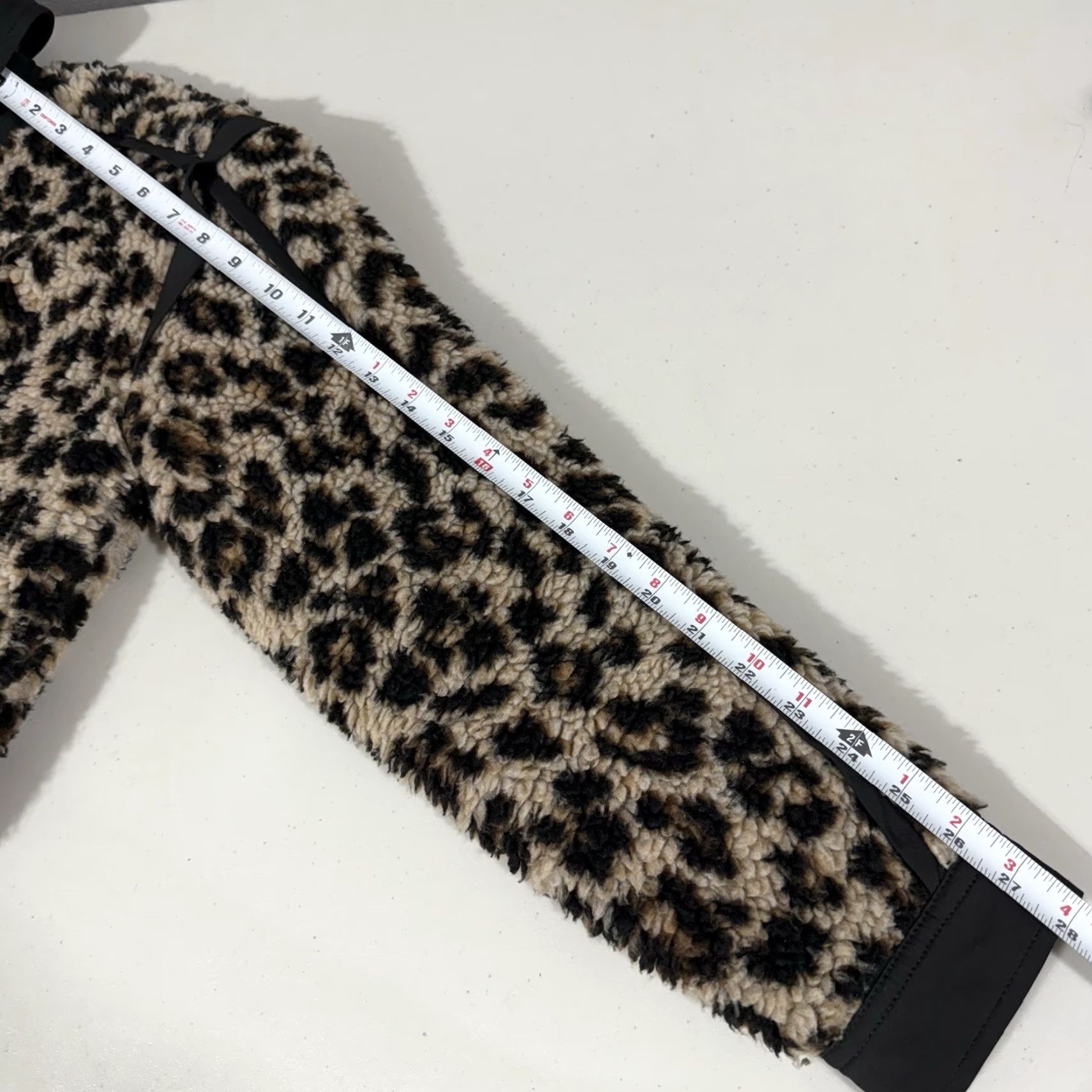 Veronica Beard Veronica Beard Jacket Womens S Leopard Faux-Fur Snap-Front Teddy Brown - Shirt/Coat Size S / US 4 / IT 40 - 5 Thumbnail