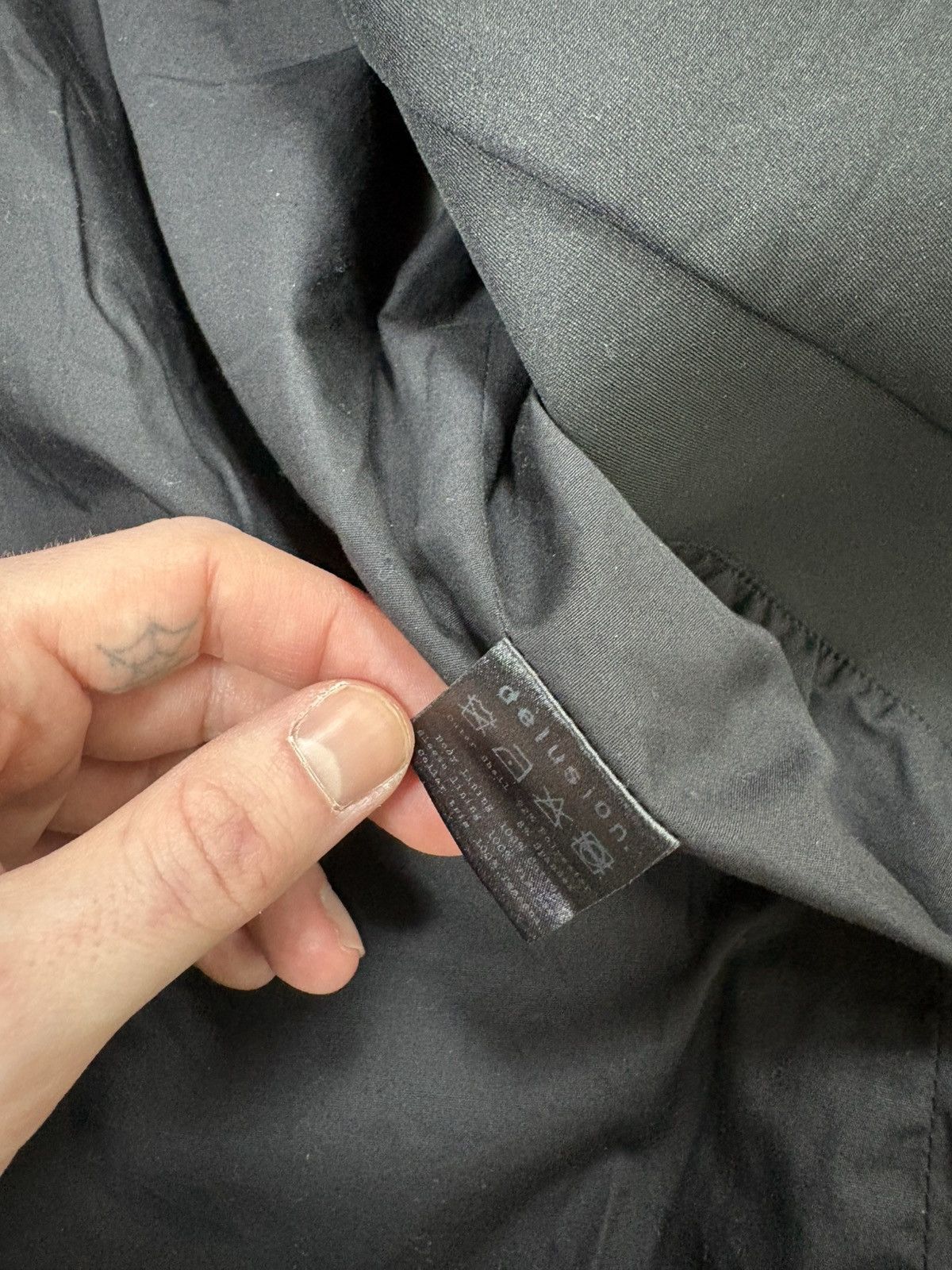 Delusion Avant Garde Delusion neoprene jacket asymmetric zip rare Size US XL / EU 56 / 4 - 6 Thumbnail