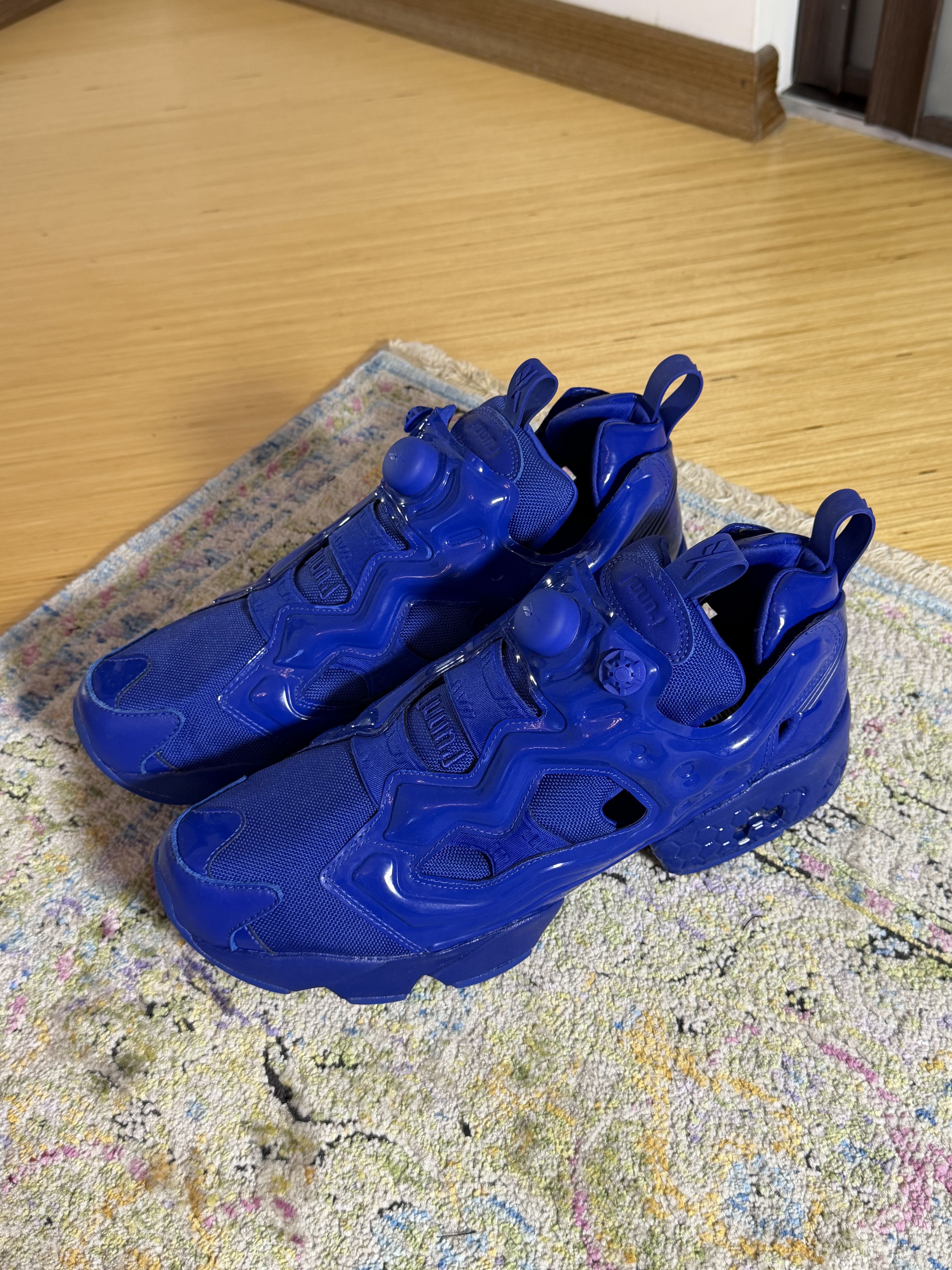 Juun.J × Reebok Juun.J Blue Reebok Edition Instapump Fury OG Sneakers Size US 12 / EU 45 - 2 Thumbnail