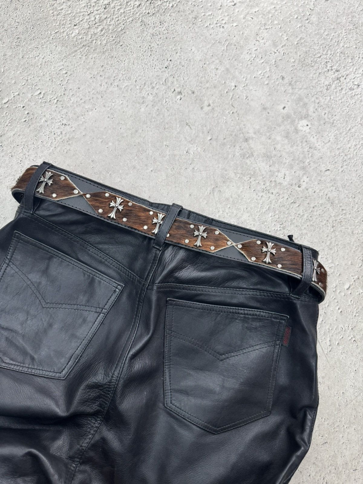 Hysteric Glamour 90s cow leather belt hysteric glamour style hype western 90s Size ONE SIZE - 1 Thumbnail