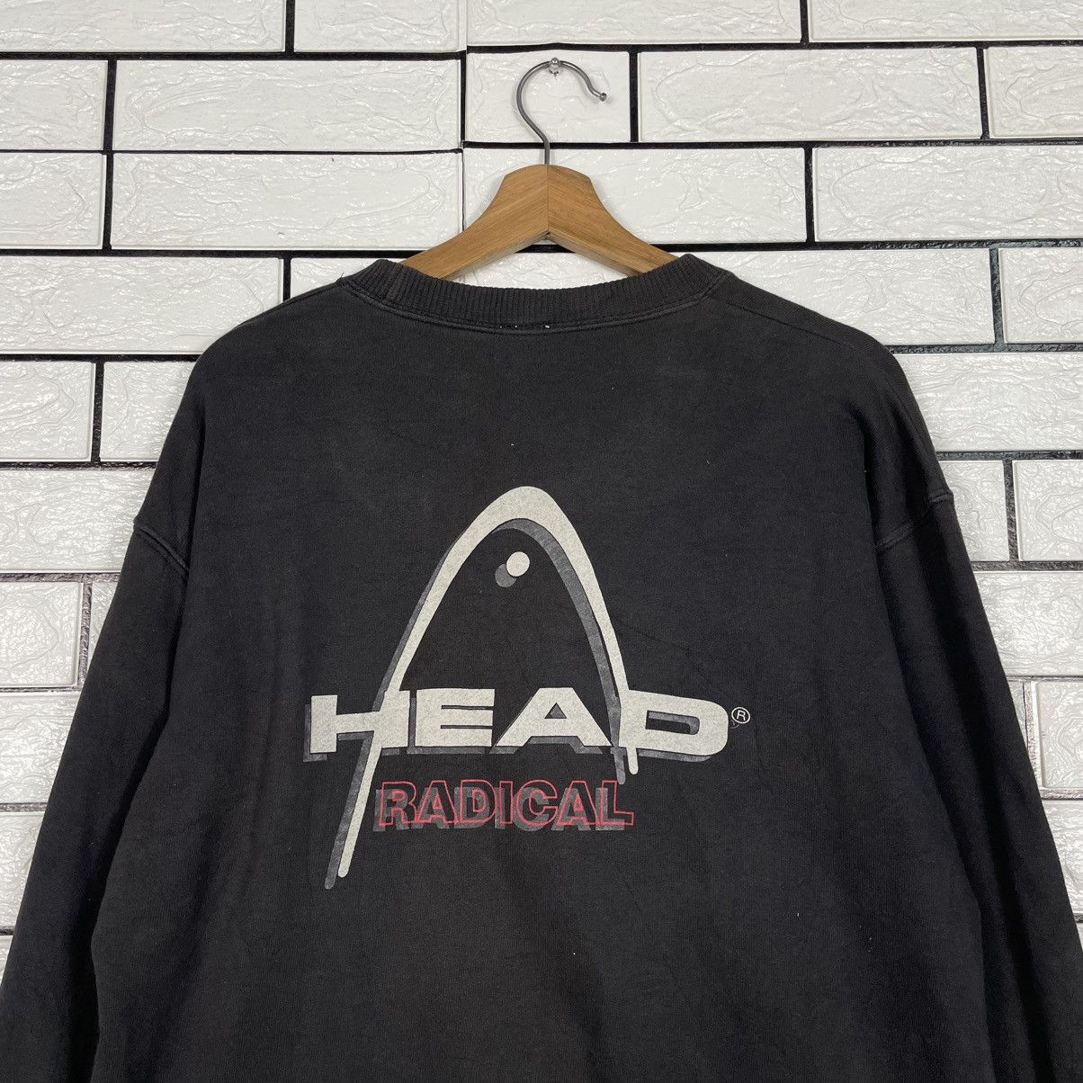 Japanese Brand Head Big Logo Black Sweatshirt Size US L / EU 52-54 / 3 - 8 Thumbnail