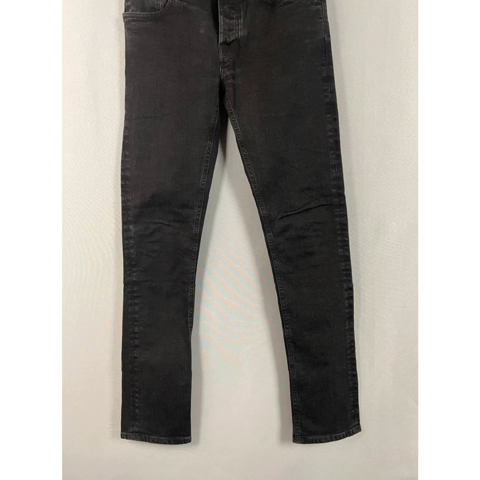 Nudie Jeans Nudie Jeans Co Jeans Slim Black Cotton Denim 32x32 5-Pocket Button Zip Vintage? No - Regular Mens 33 34 Size US 33 - 6 Thumbnail