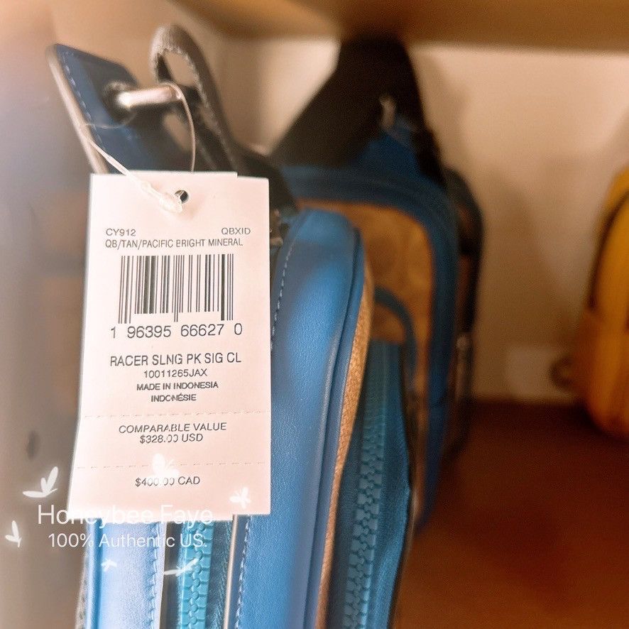 Coach Racer Sling Pack In Colorblock Signature Canvas CY912 Size ONE SIZE - 4 Thumbnail