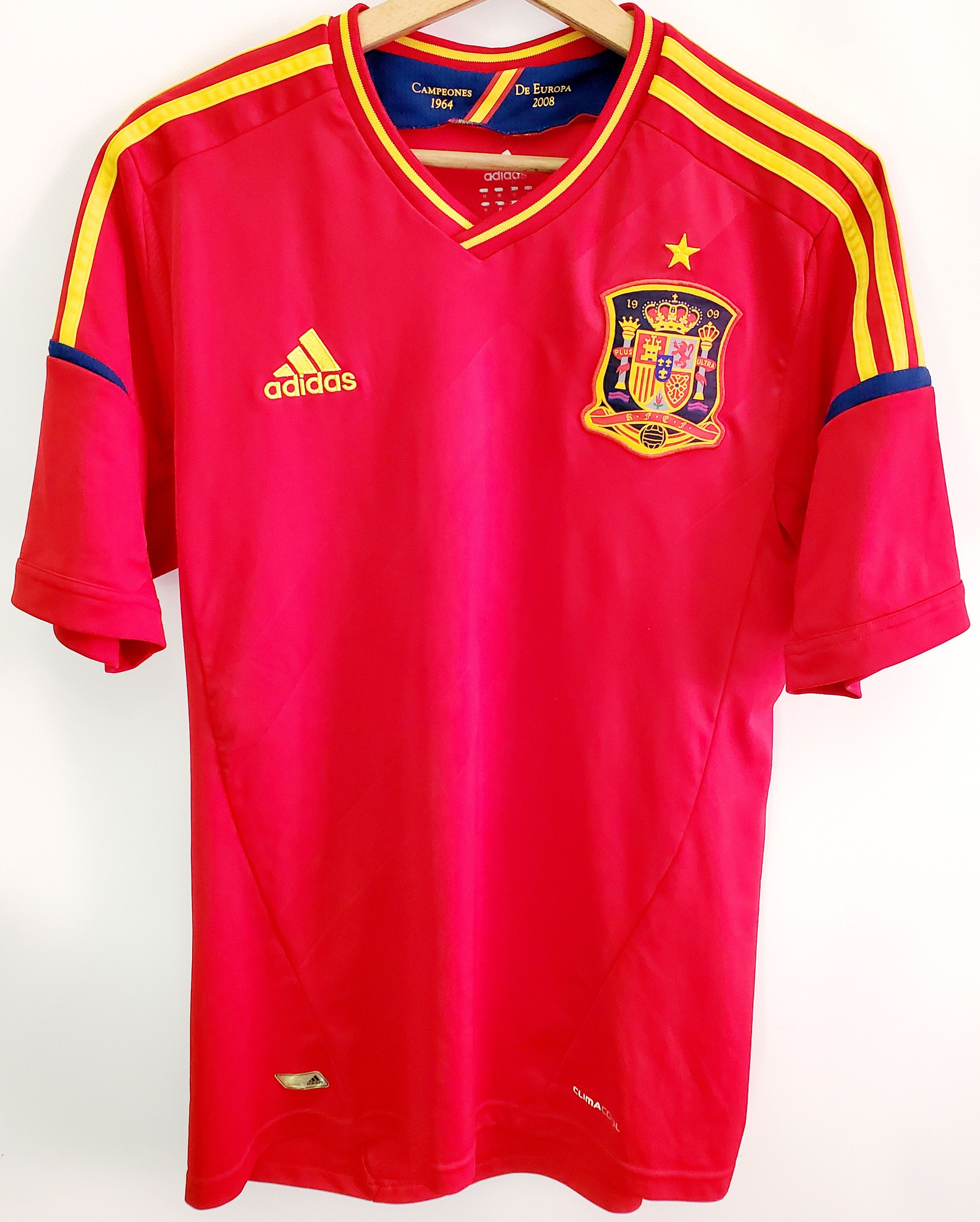 Adidas SPAIN NATIONAL TEAM 2012-13 HOME jersey ideal condition M Size US M / EU 48-50 / 2 - 1 Thumbnail
