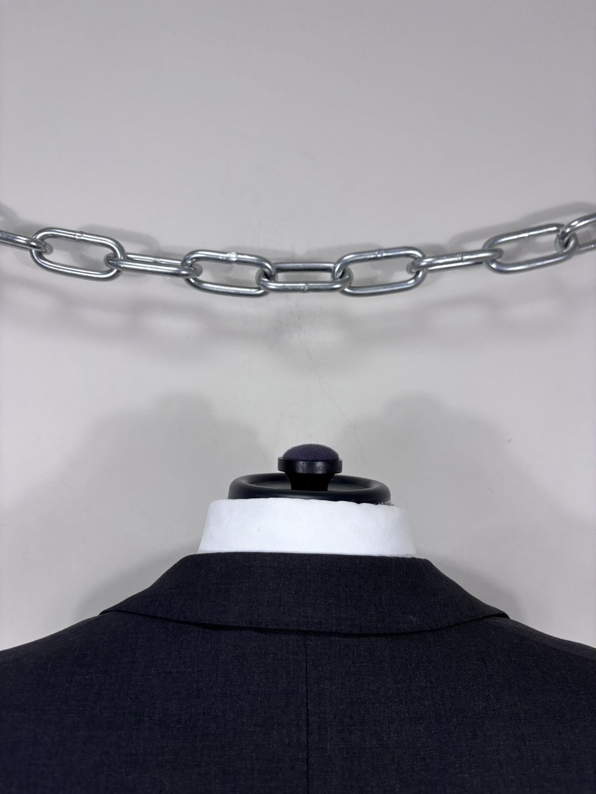 Holland & Sherry Holland & Sherry Savile Row Men’s Grey Wool Blazer Jacket Size 48R - 17 Thumbnail