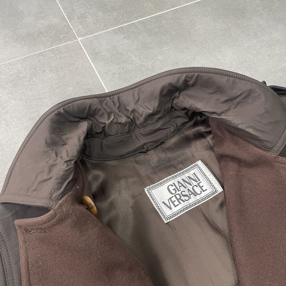 Versace × Vintage Vintage Gianni Versace Women Trench Coat Jacket Size 42 Size M / US 6-8 / IT 42-44 - 14 Thumbnail