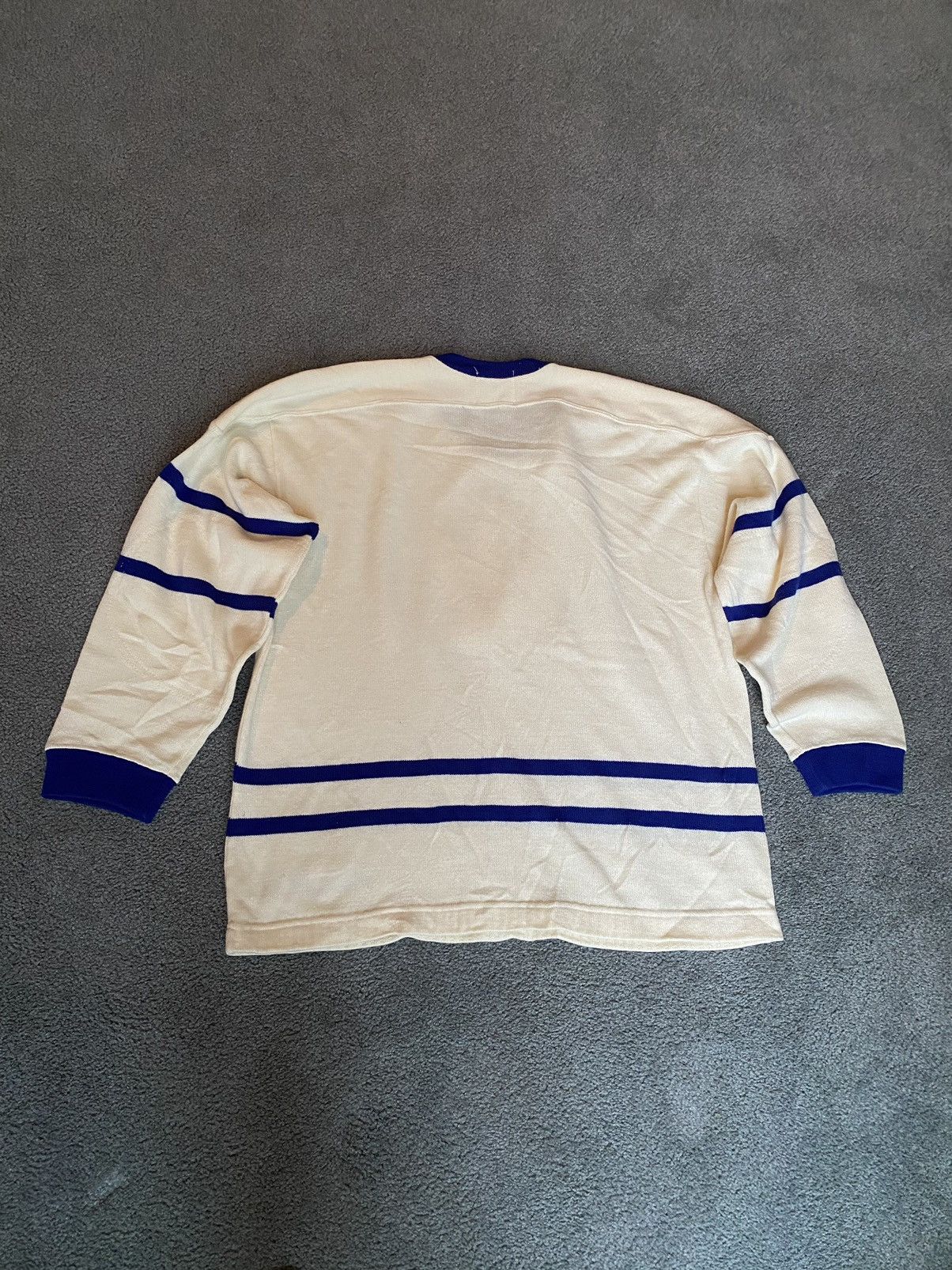 Ccm × NHL × Vintage Vintage CCM 1950s Knitted Toronto Maple Leafs Jersey Size US XL / EU 56 / 4 - 2 Thumbnail