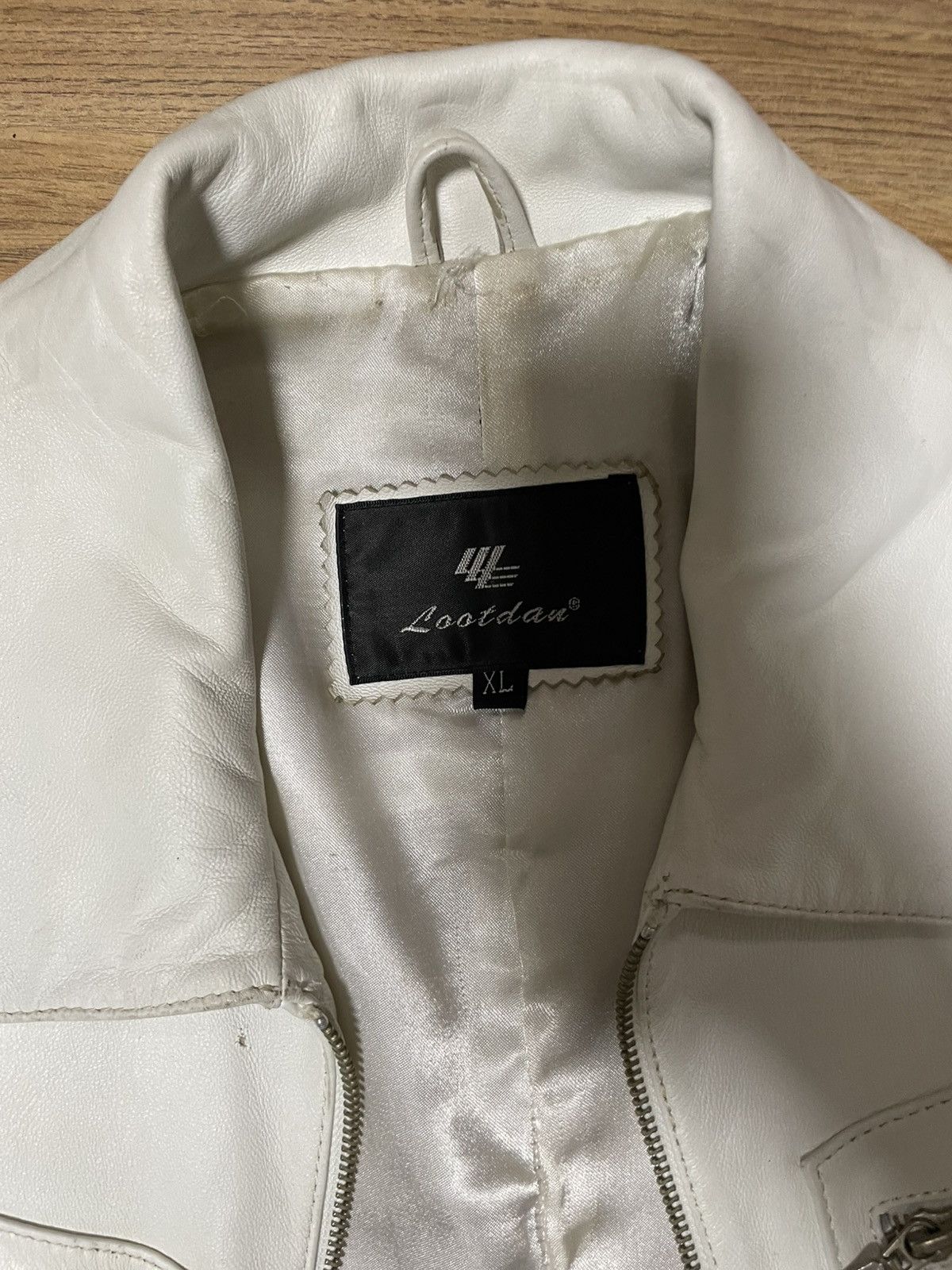 Other White lootdan leather jacket Size L / US 10 / IT 46 - 3 Thumbnail