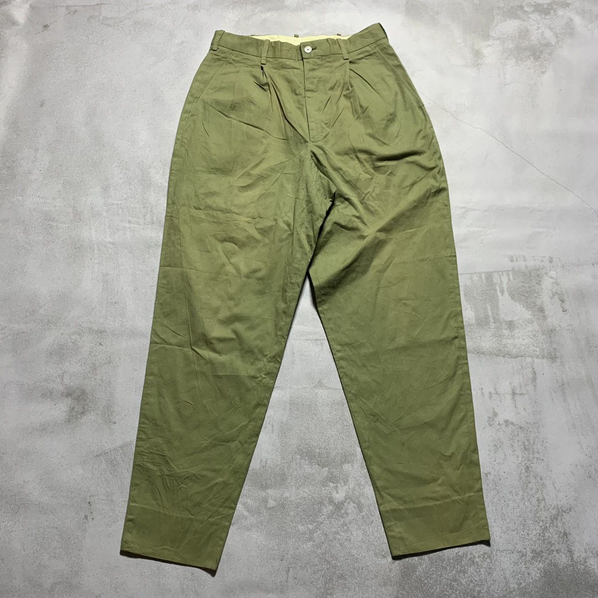 Image of Yohji Yamamoto Pants in Green, Men's (Size 30)