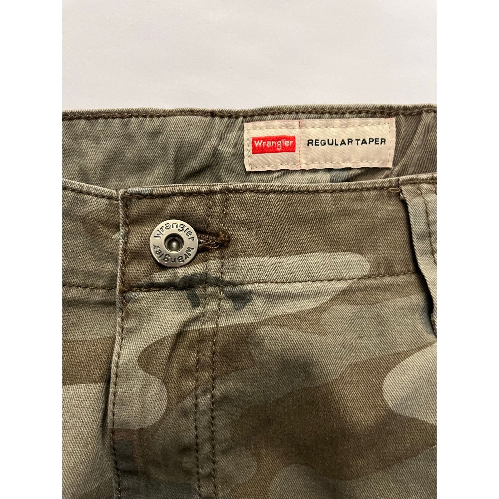 Wrangler Wrangler Mens Regular Taper Cargo Pants Camo Size 36x30 Size US 36 / EU 52 - 6 Thumbnail