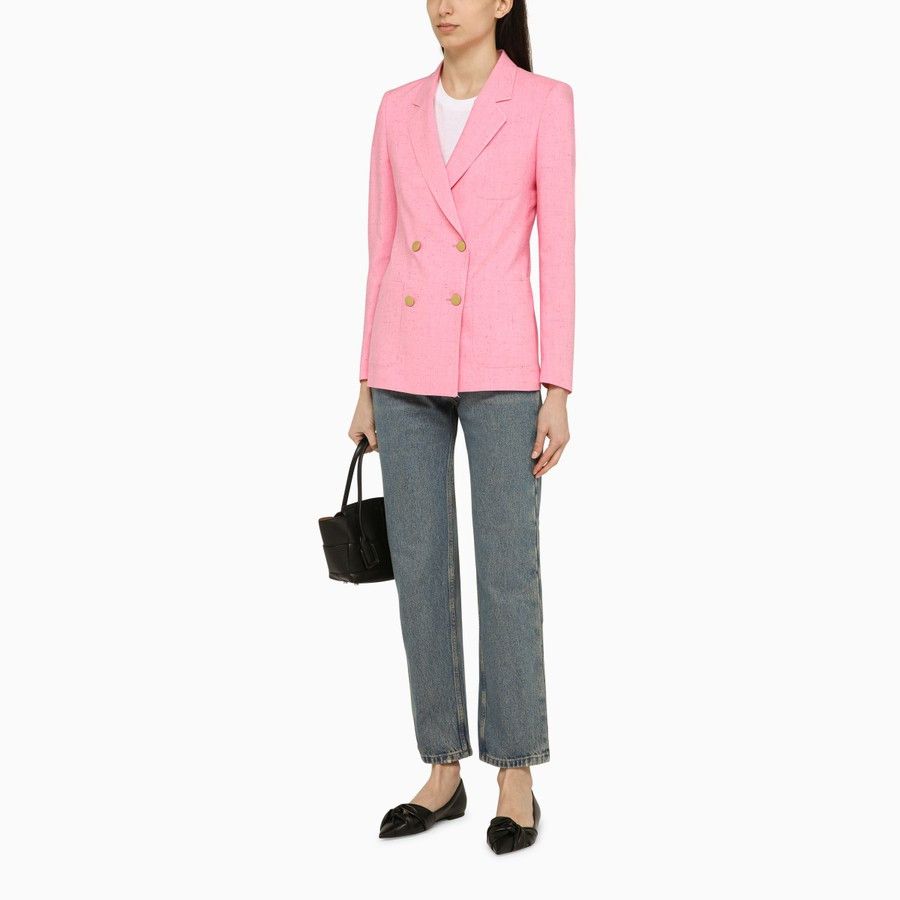 Tagliatore o1d2blof1024 Double-Breasted Jacket In Pink Size L / US 10 / IT 46 - 2 Thumbnail