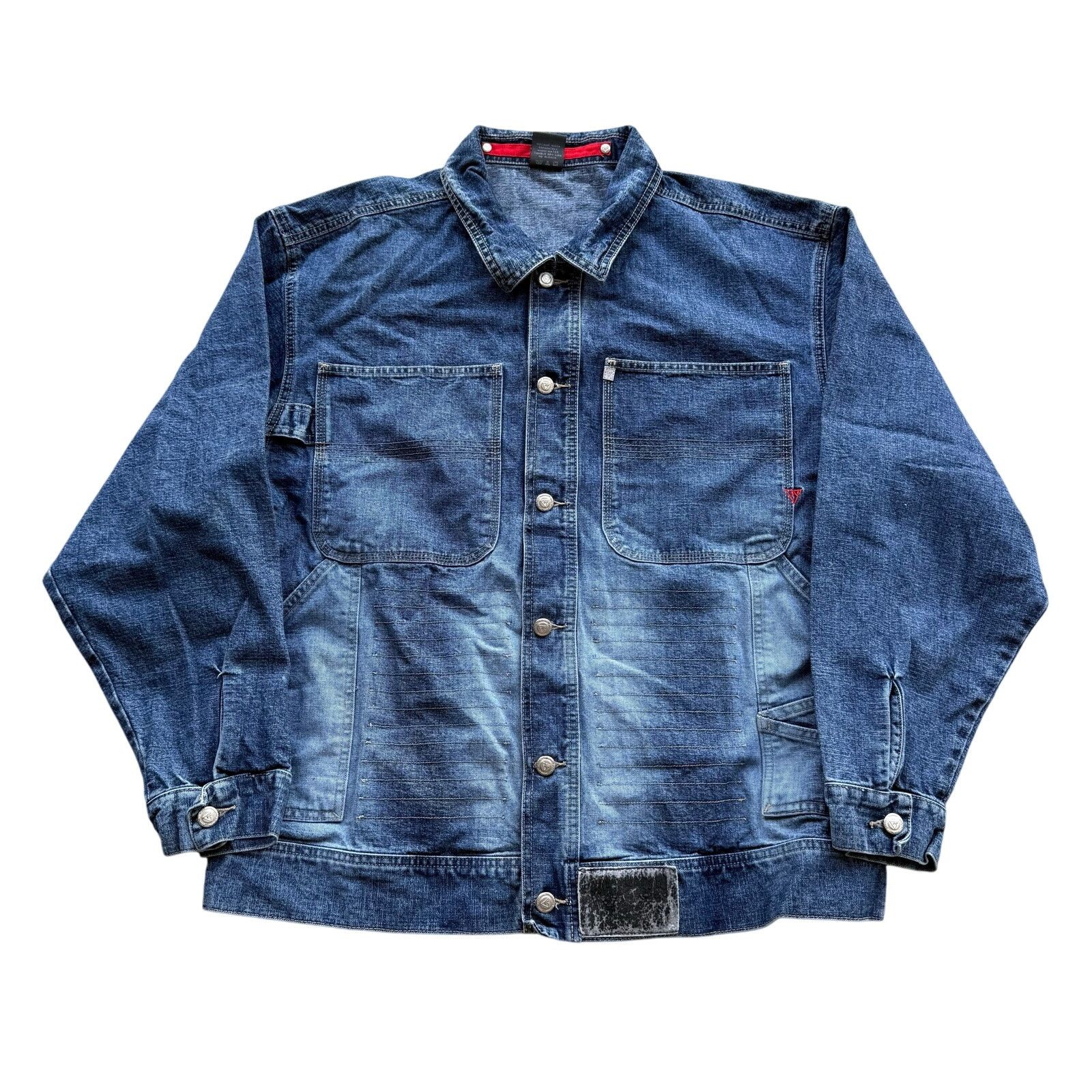 Vintage Vintage Y2K Vokal Denim Utility Jacket XL Size US XL / EU 56 / 4 - 1 Thumbnail