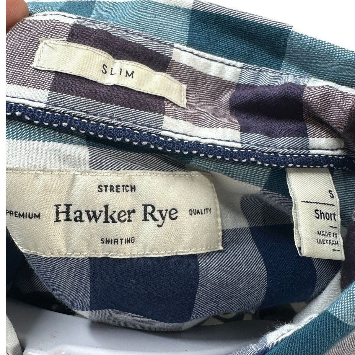 Other Hawker Rye Men’s Small Check Button-Down Dress Shirt Size US S / EU 44-46 / 1 - 3 Thumbnail