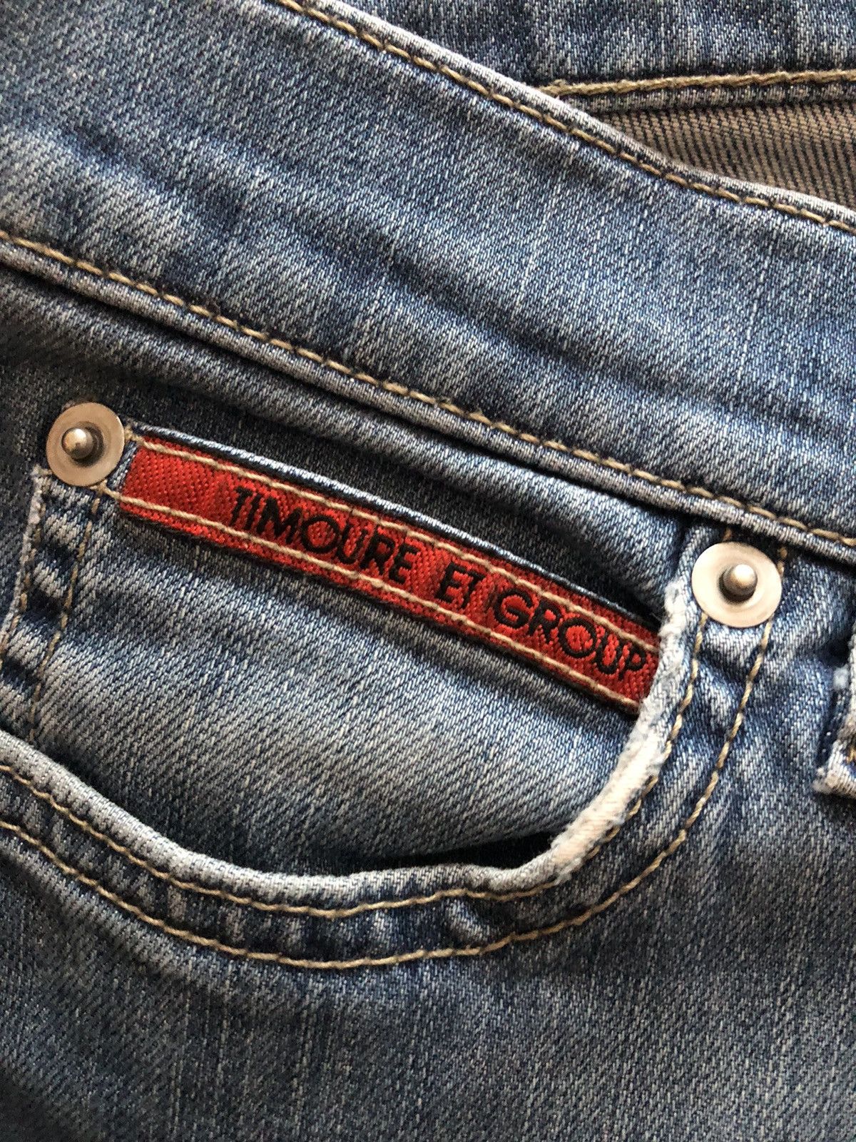 Other TIMOURE ET GROUP RARE VINTAGE DENIM JEANS PANTS Size US 27 - 2 Thumbnail