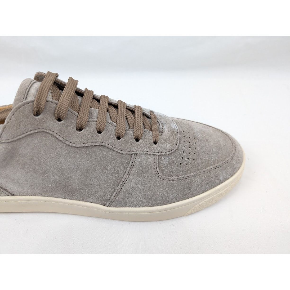 Brunello Cucinelli o1rshd1 Suede Low-Top Sneakers in Beige Size US 8 / EU 41 - 3 Thumbnail