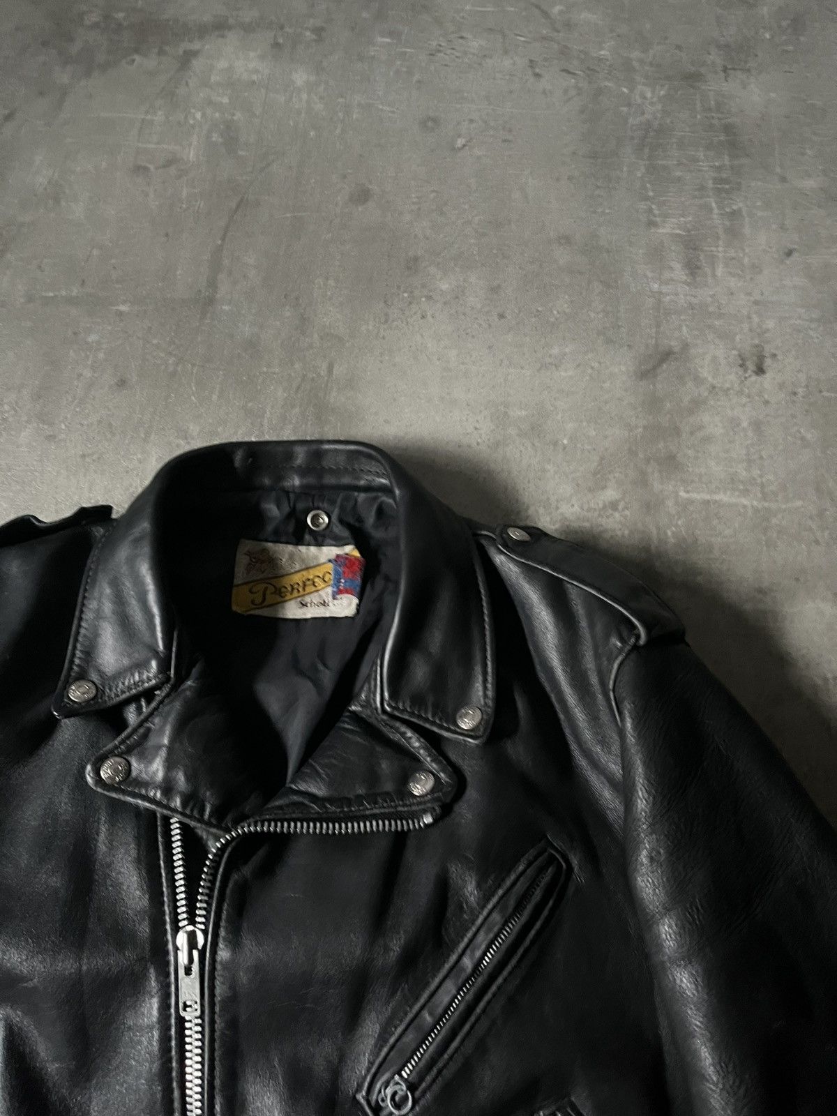 Schott Vintage Schott perfecto ramones leather jacket black Size US S / EU 44-46 / 1 - 4 Thumbnail