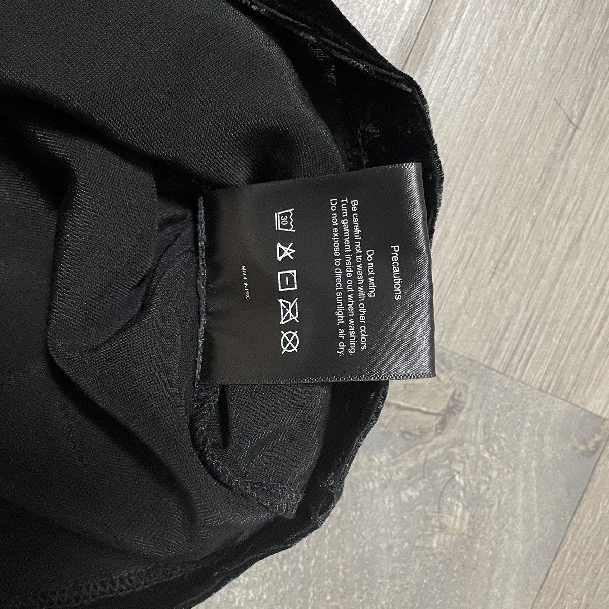 TEAM WANG Team Wang Printed Logo Velvet T-Shirt Size US L / EU 52-54 / 3 - 8 Thumbnail