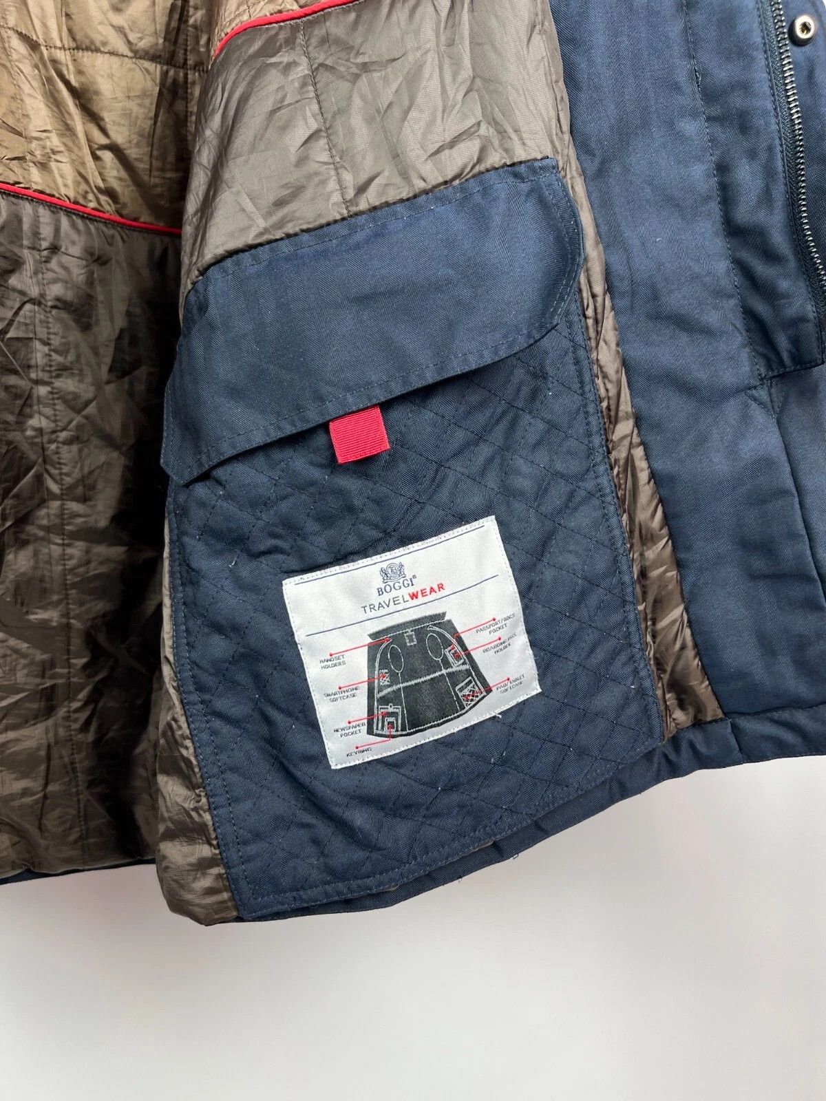 Boggi Boggi Milano Herringbone Classic Rain-Stop Coat Jacket Size US M / EU 48-50 / 2 - 11 Thumbnail