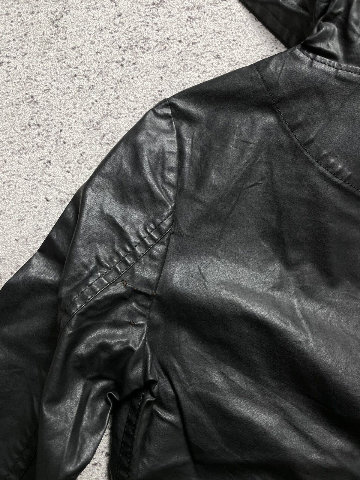 If Six Was Nine 2000s Enchanment - Black Faux Leather Zip Jacket Gothic Emo Size US S / EU 44-46 / 1 - 4 Thumbnail