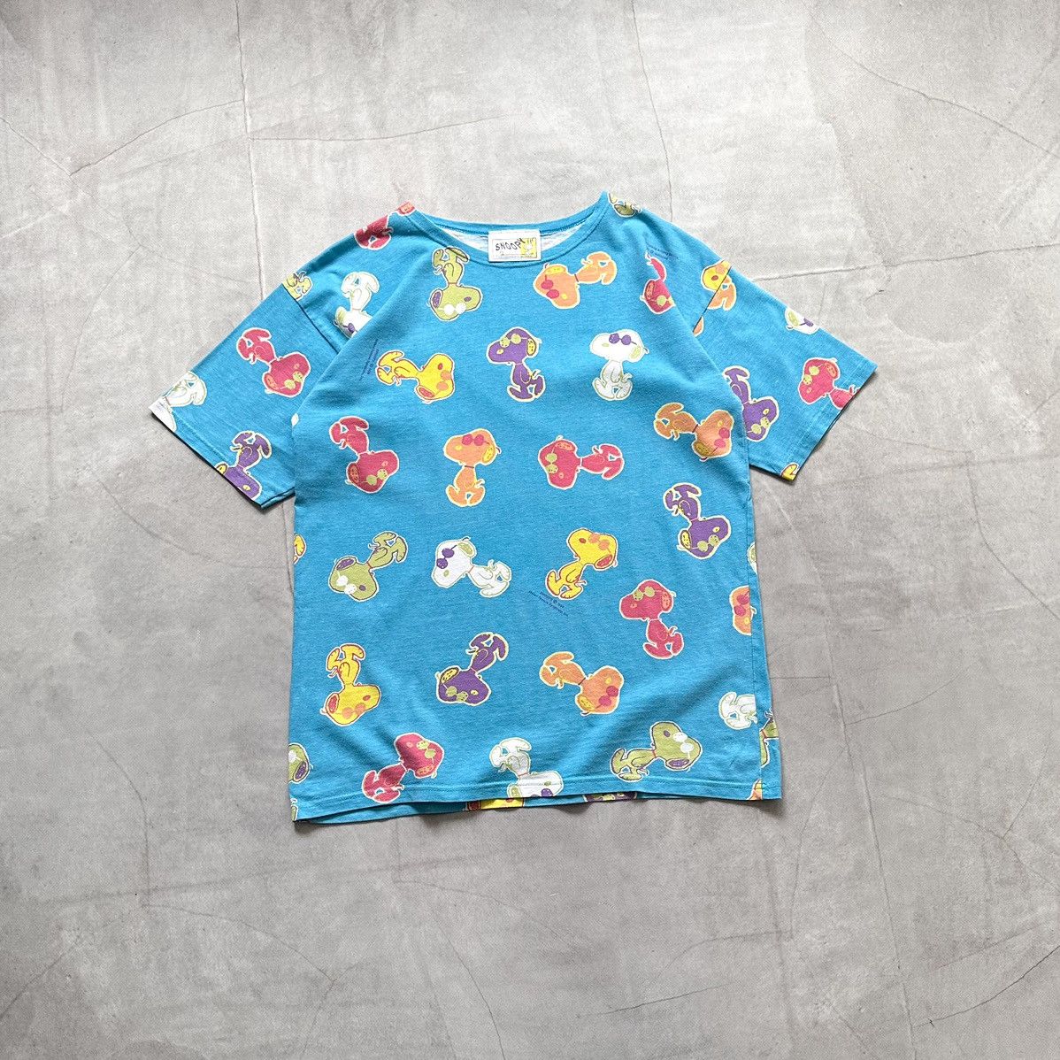 Cartoon Network × Peanuts × Vintage RARE Snoopy Monogram Vintage Peanuts Cartoon Movie T-Shirt Size US M / EU 48-50 / 2 - 1 Thumbnail