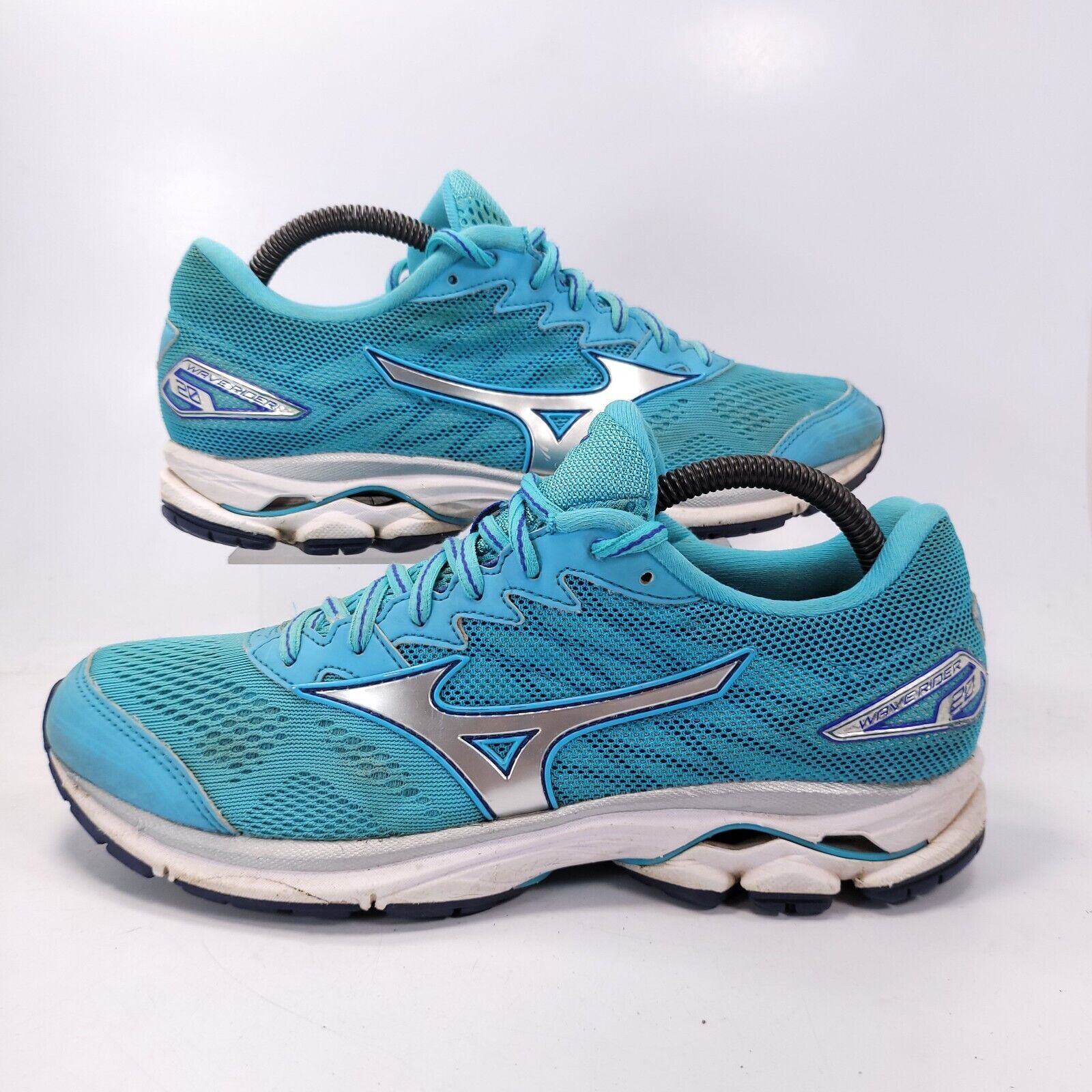 Mizuno Mizuno Wave Rider 20 Shoe Womens Size 9.5 J1GD170603 Blue Size US 9.5 / IT 39.5 - 5 Thumbnail