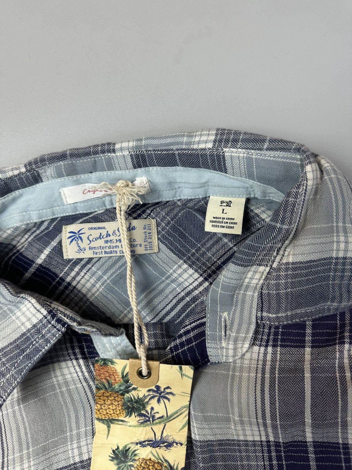 Scotch & Soda Scotch&soda thin check button shirt blue Size US L / EU 52-54 / 3 - 4 Thumbnail