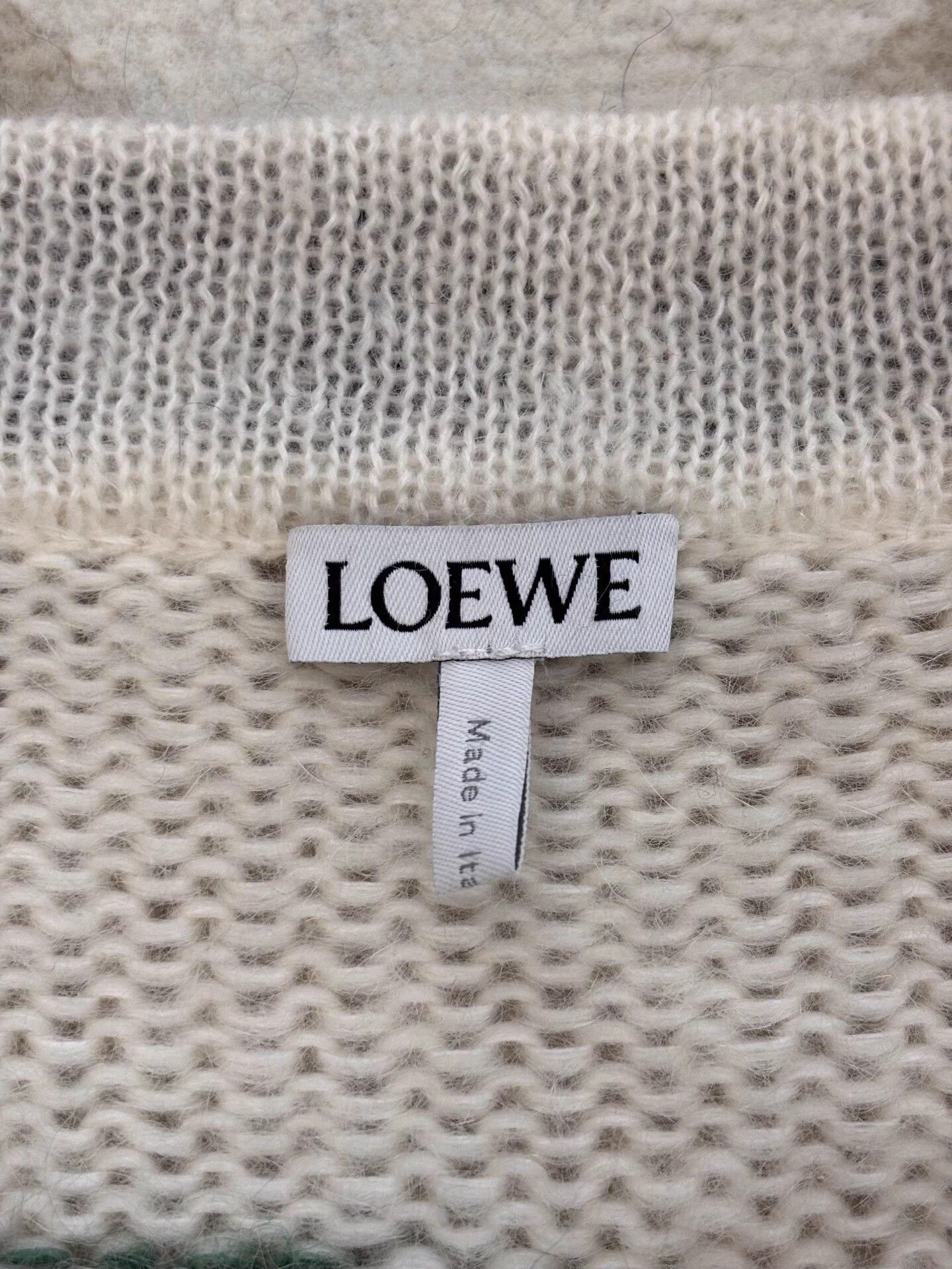 Loewe Loewe Deer Logo Mohair Cardigan XS White Size XS / US 0-2 / IT 36-38 - 6 Thumbnail