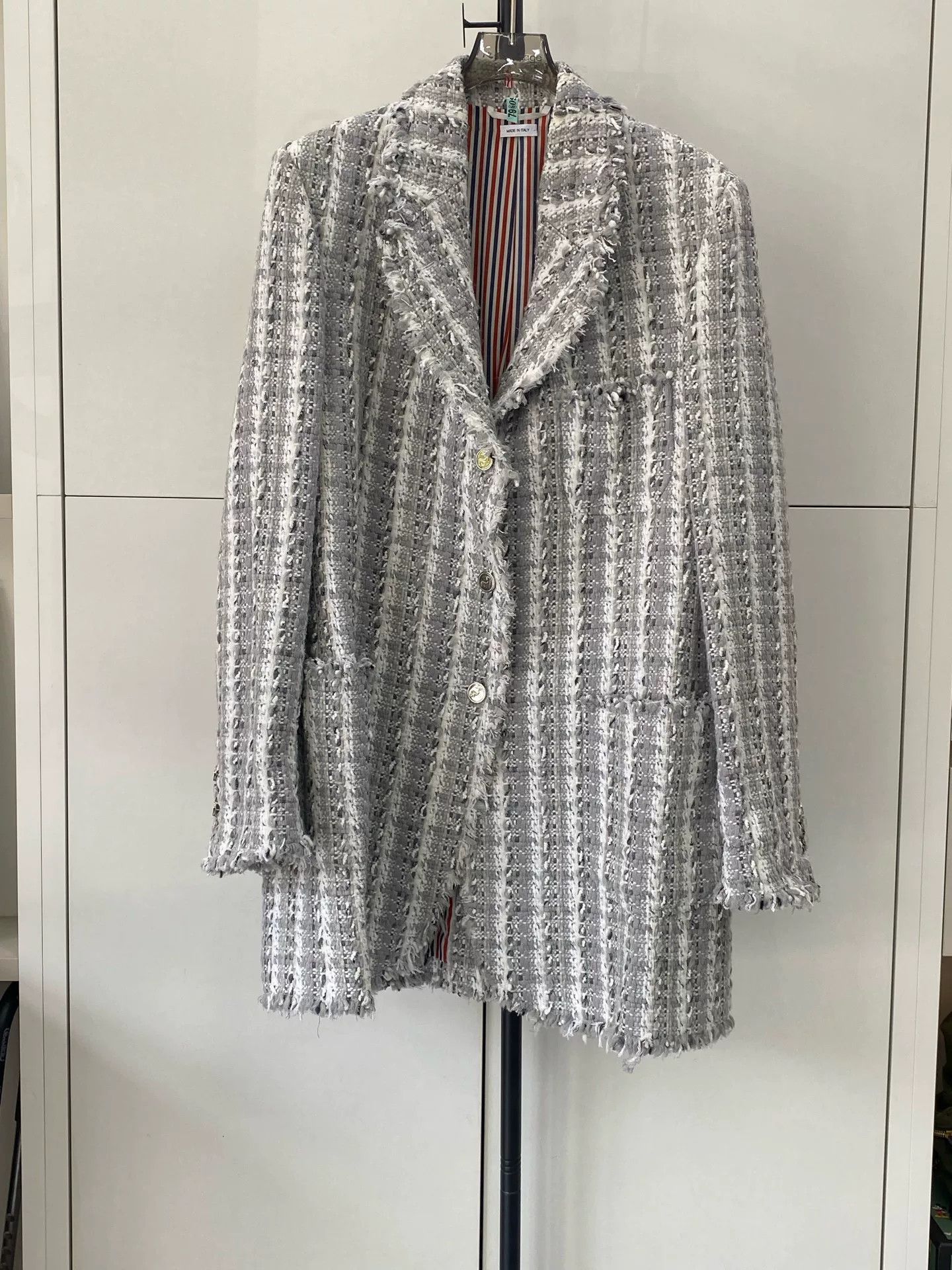 Thom Browne thom browne women's oversized checked coat Size US L / EU 52-54 / 3 - 1 Thumbnail