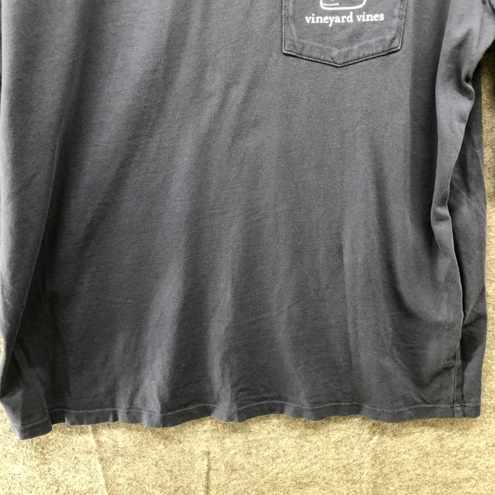 Vineyard Vines Vineyard Vines Long Sleeve T Shirt Mens M Whale Pocket Tee Crewneck Navy Blue Size US M / EU 48-50 / 2 - 4 Thumbnail