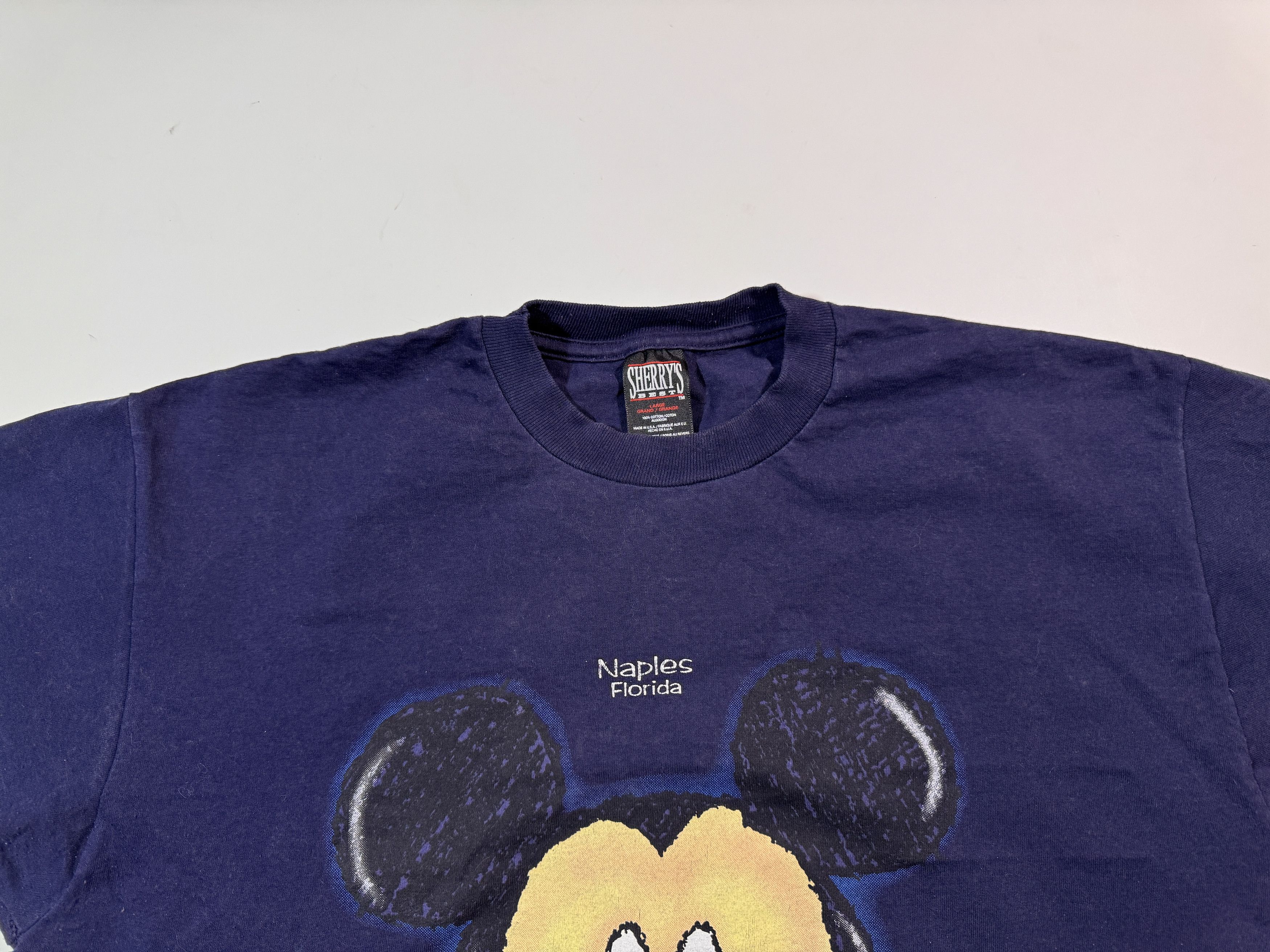 Disney Vintage 90s Mickey Mouse T-shirt Sherry's Best Blue Tee L Size US L / EU 52-54 / 3 - 4 Thumbnail