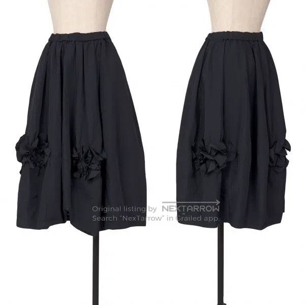 Comme des Garcons Comme des Garcons size S Retro Navy Floral Skirt Size 23" - 1 Thumbnail