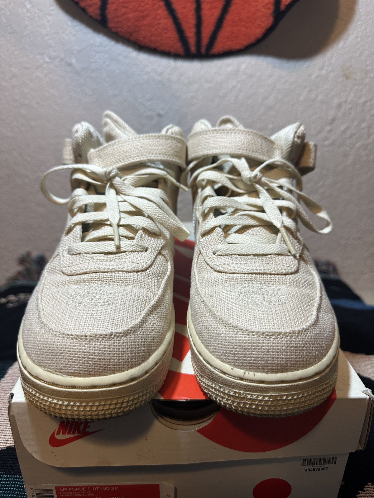 Nike × Stussy Nike Air Force 1 Mid Stussy Fossil Size US 7 / EU 40 - 1 Thumbnail