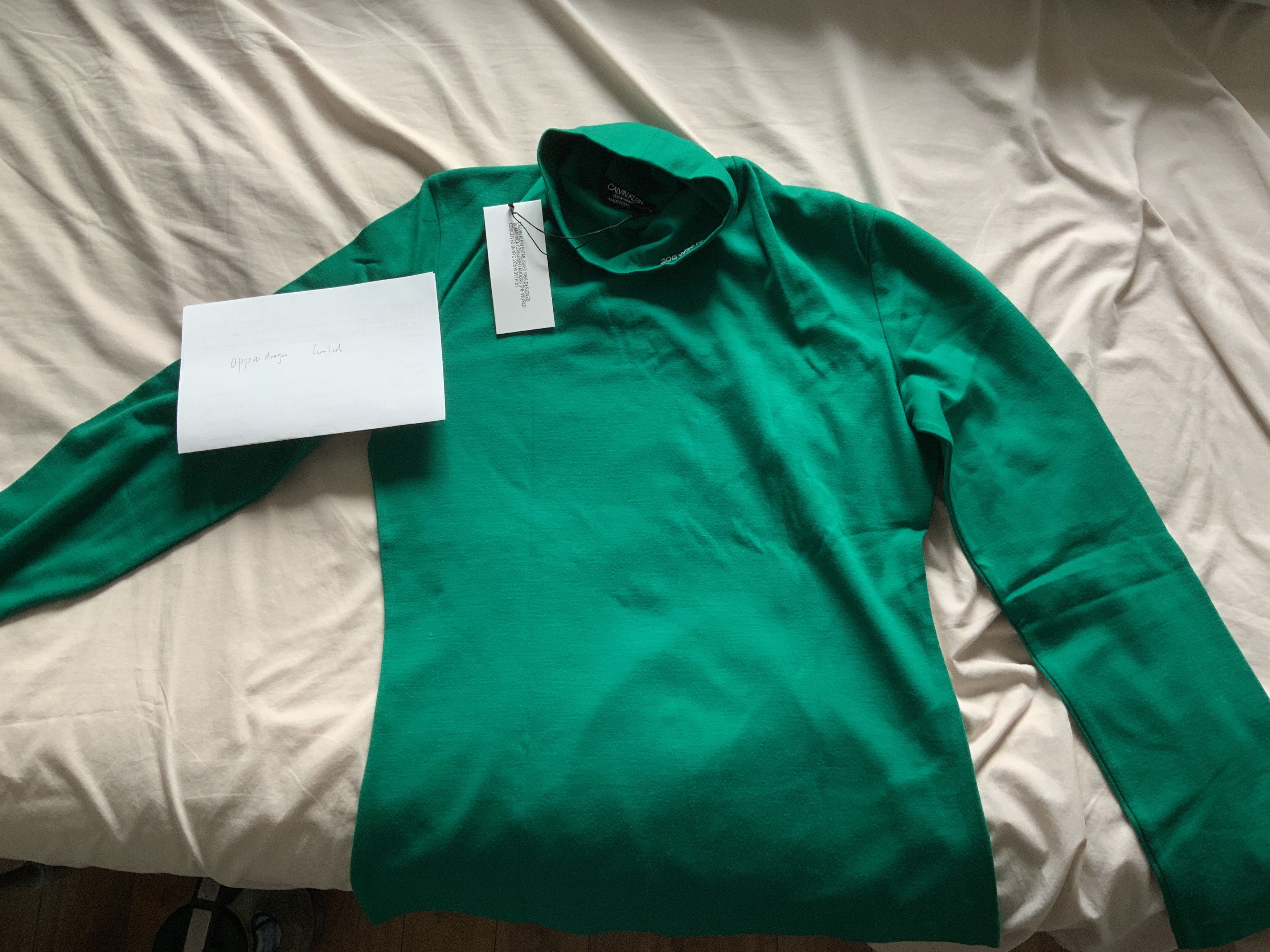 Calvin Klein 205W39NYC CK205W39NYC Wool Turtleneck Teal Large Size US L / EU 52-54 / 3 - 1 Thumbnail