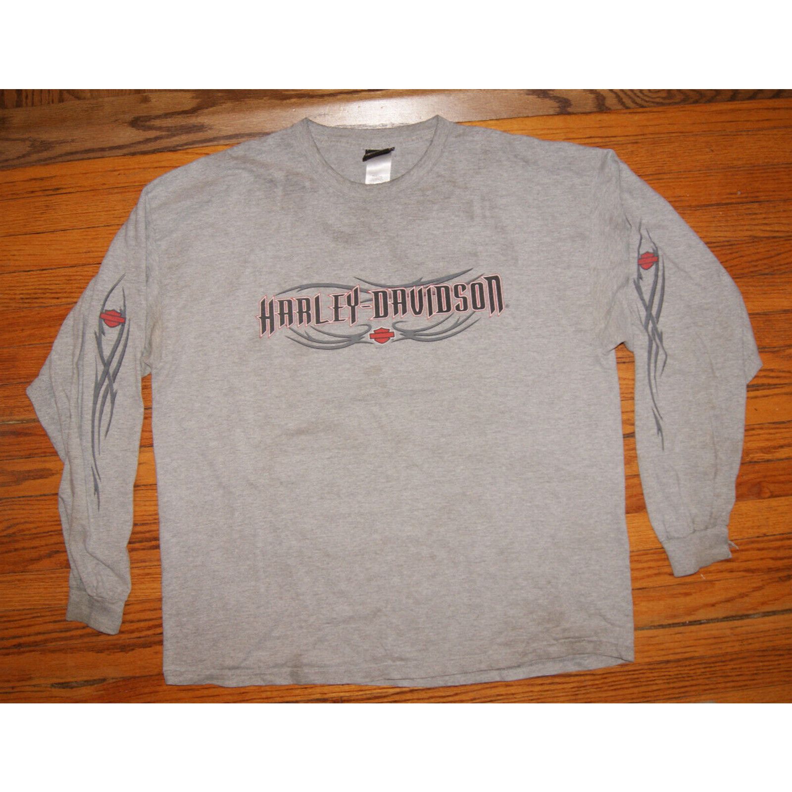 Harley Davidson VTG Harley Davidson Flames 2XL TShirt USA Distressed Size US XXL / EU 58 / 5 - 1 Thumbnail