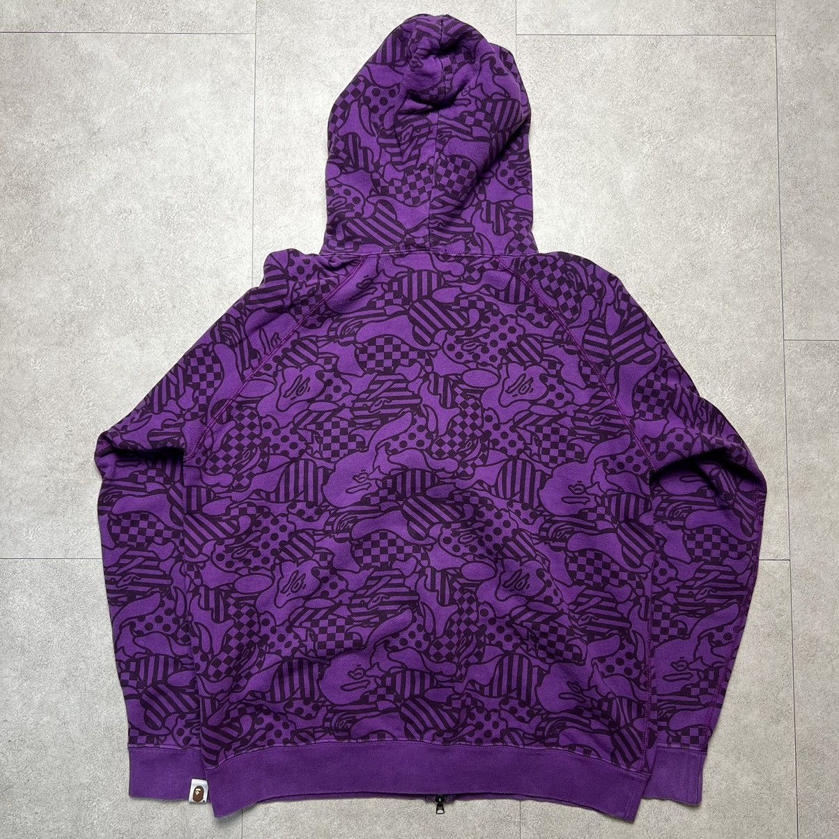 Bape Bape Purple Camo Shark Zip Hoodie Size US M / EU 48-50 / 2 - 2 Thumbnail
