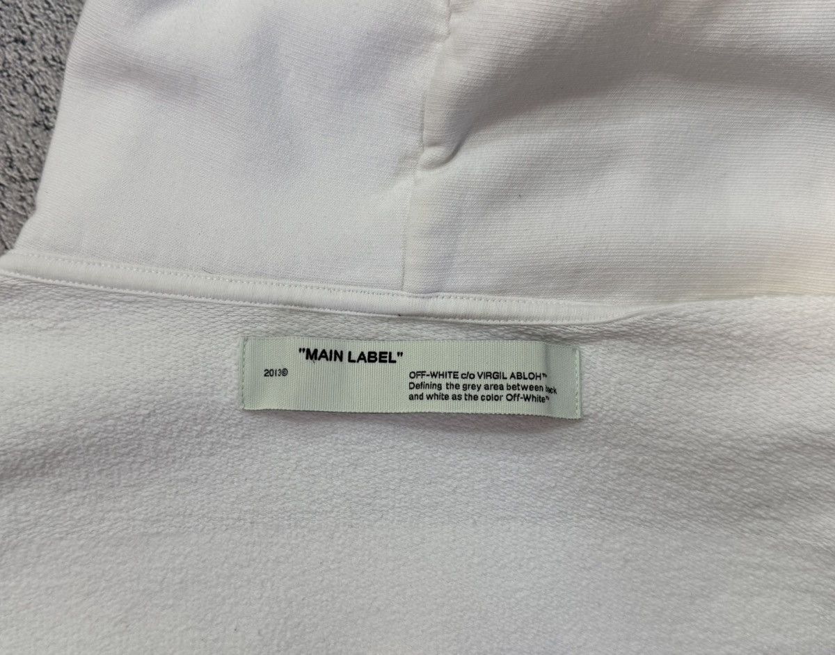Off-White Off-White Tape Diag Arrows Hoodie White Beige Men S Portugal Size US S / EU 44-46 / 1 - 9 Thumbnail