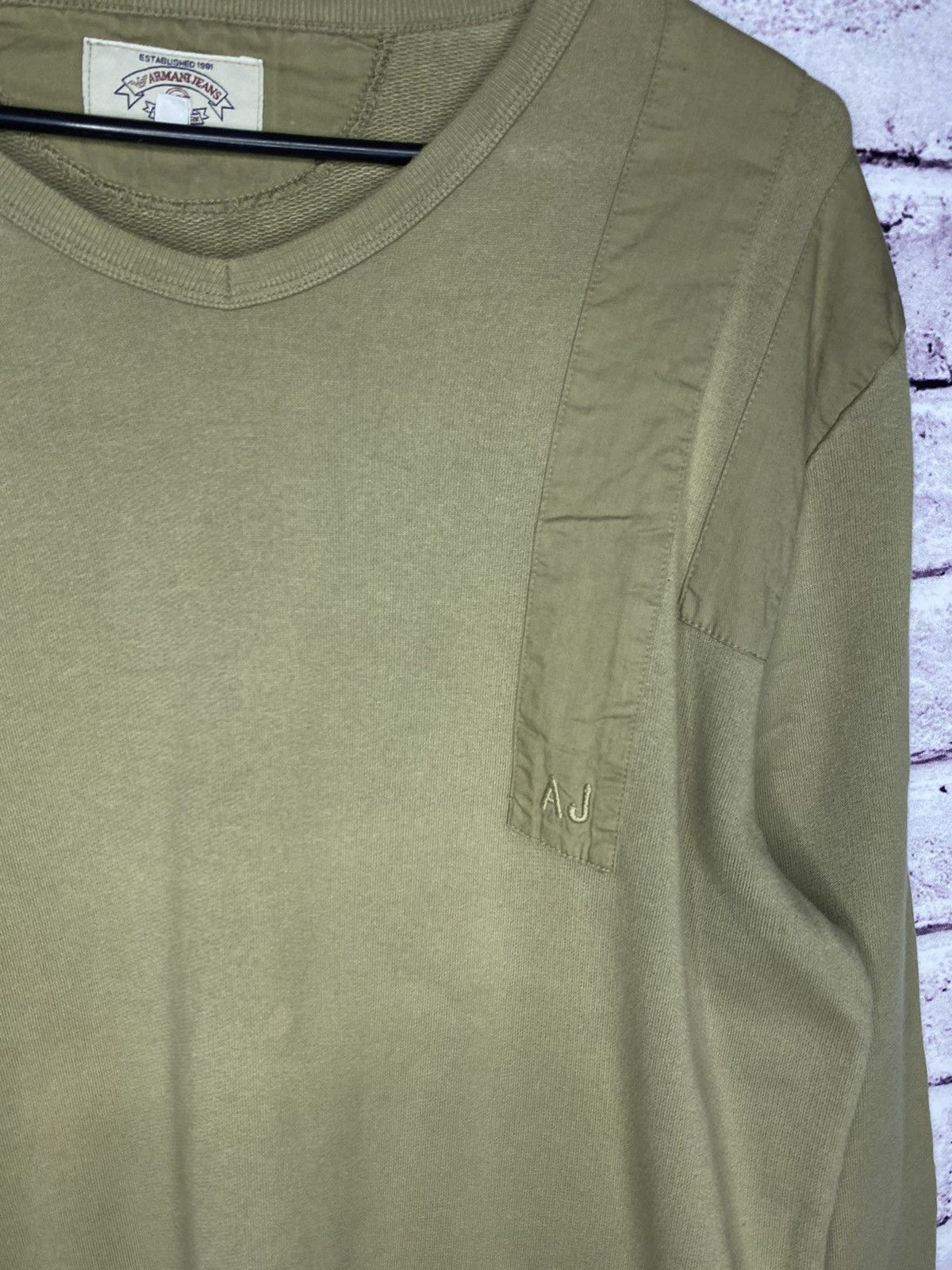 Armani Men's vintage sweatshirt Armani Jeans streetwear old money Size US XL / EU 56 / 4 - 2 Thumbnail